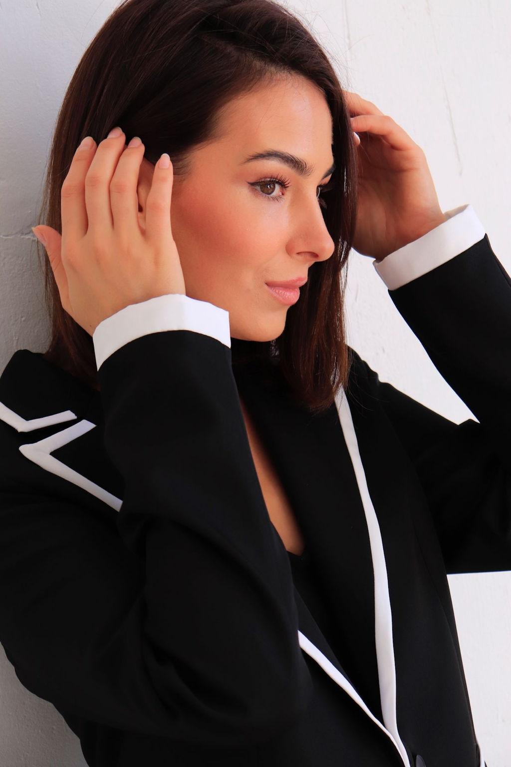 Martichelli Жакет чёрный с контрастной отделкой  фото 2