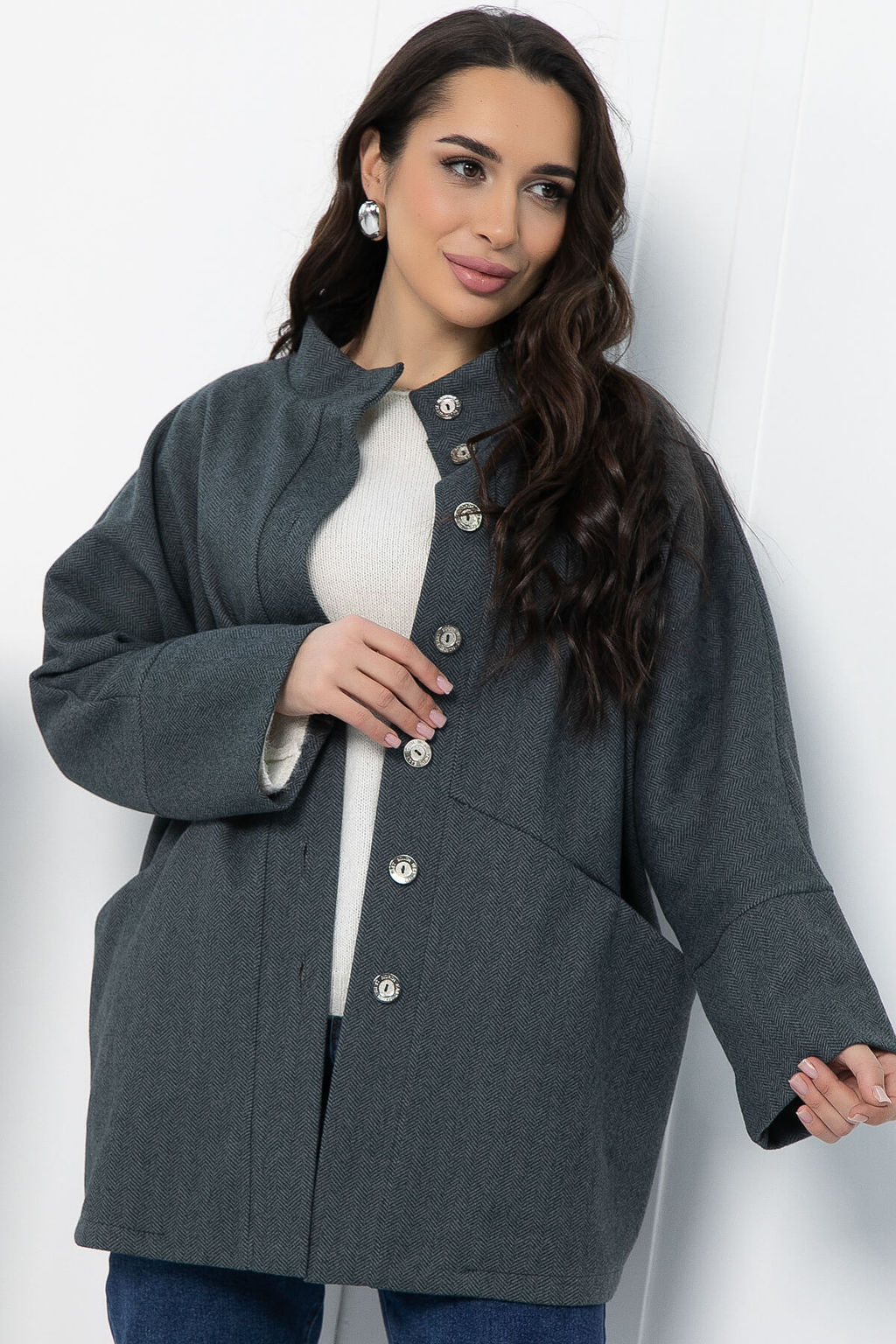 Жакет Вместе навсегда (темно-серый) Б12804-4М - Lt collection фото 5