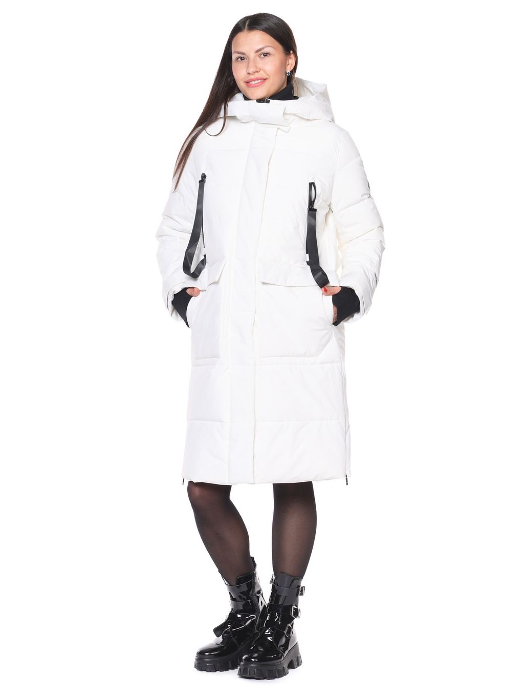 Пальто B-8872 Белый