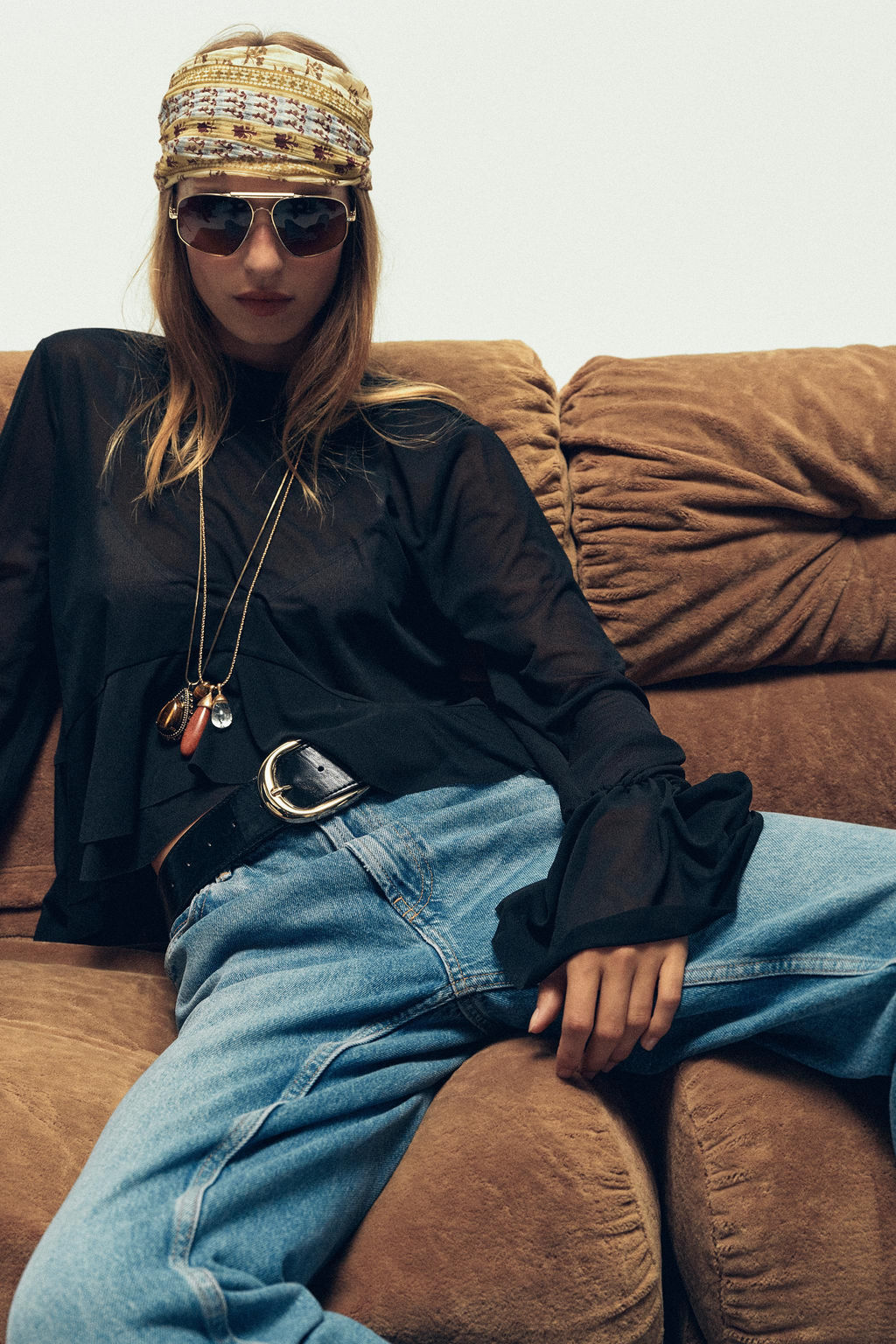 FLOWING RUFFLED TOP - Zara фото 8