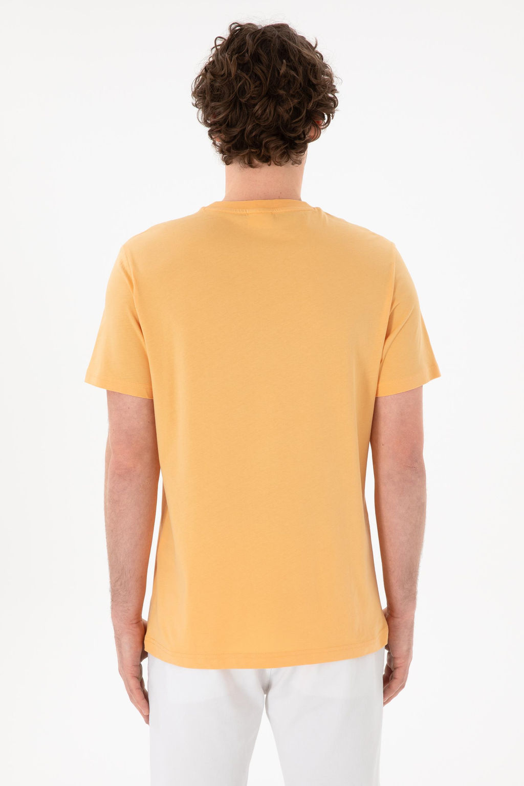 Erkek Regular Fit Bisiklet Yaka Turuncu Basic Ti__rt Sepette S_rpriz _ndirim - U.s. polo assn фото 6