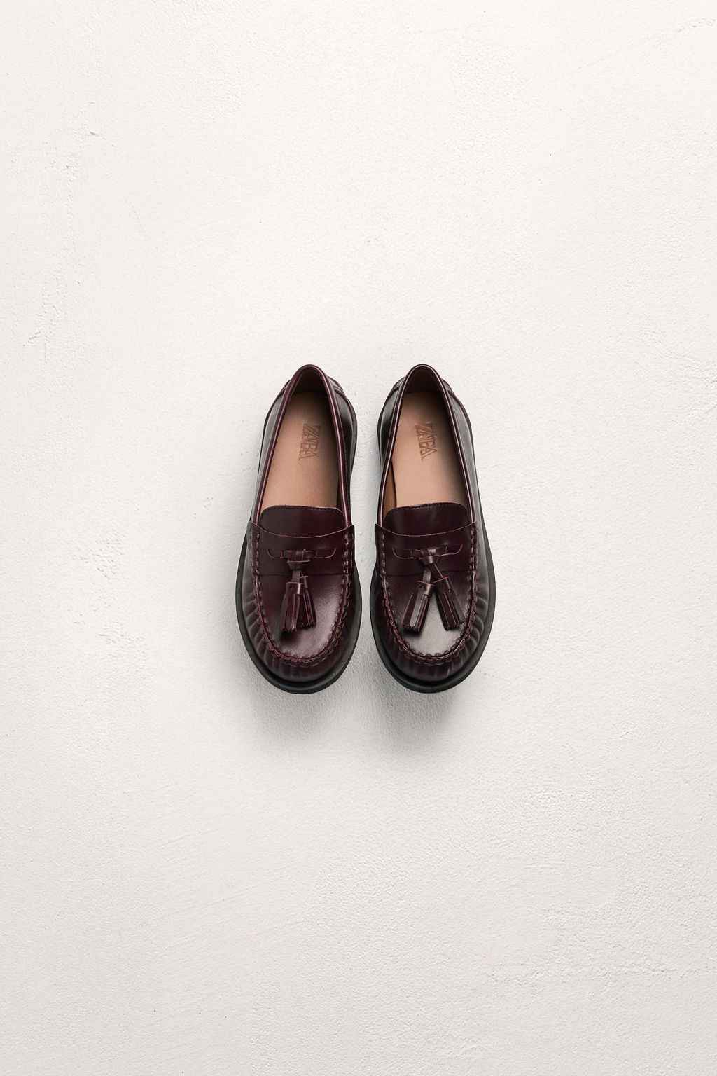 LEATHER TASSEL LOAFERS LIMITED EDITION - Zara фото 8