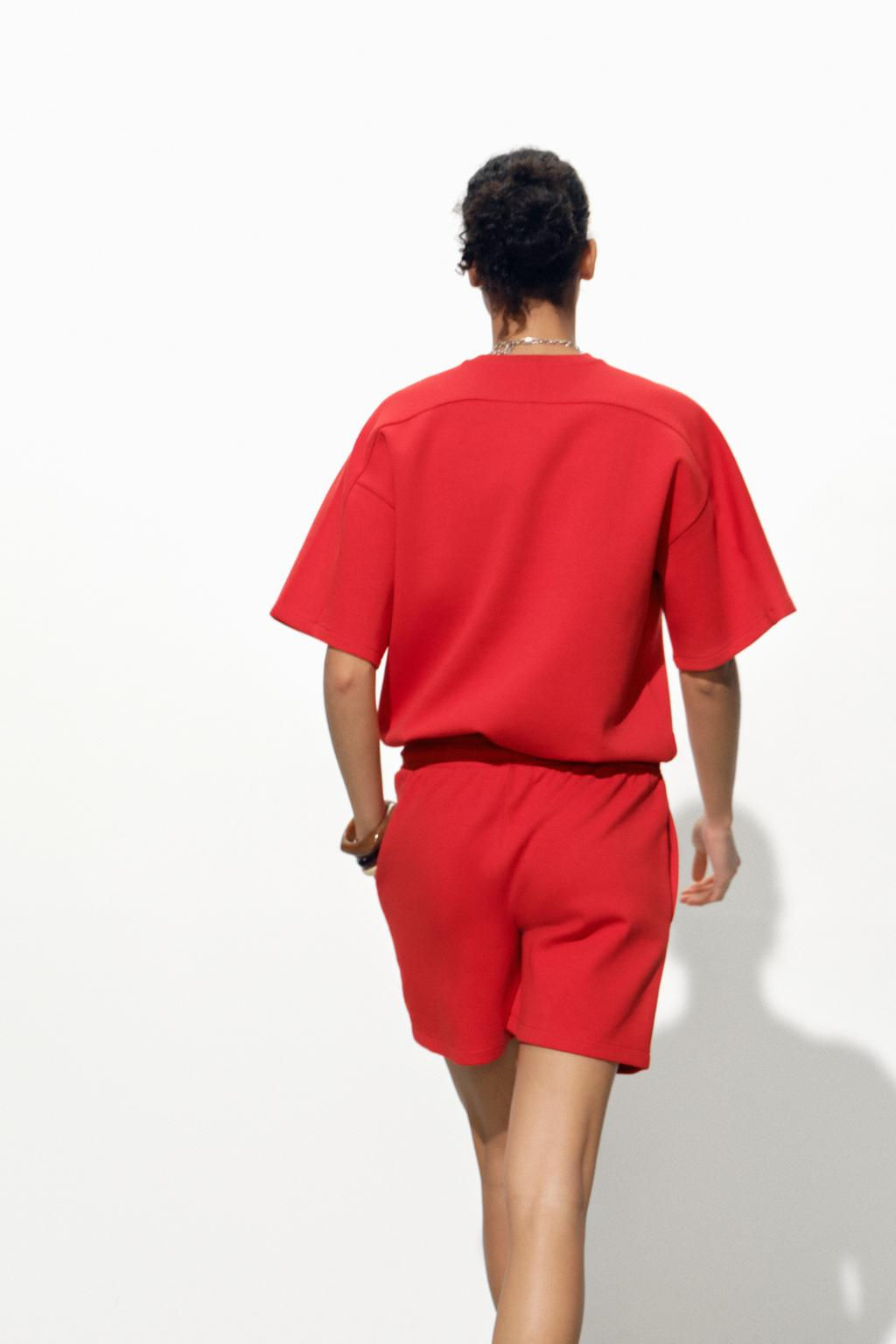 SHORT SLEEVE INTERLOCK SWEATSHIRT - Zara фото 21