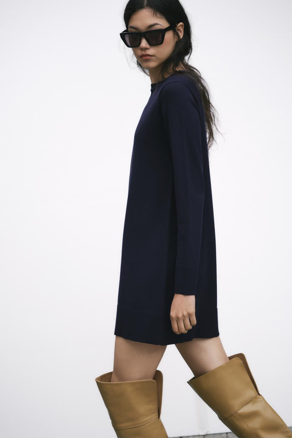 SHORT PLAIN KNIT DRESS - Zara фото 2