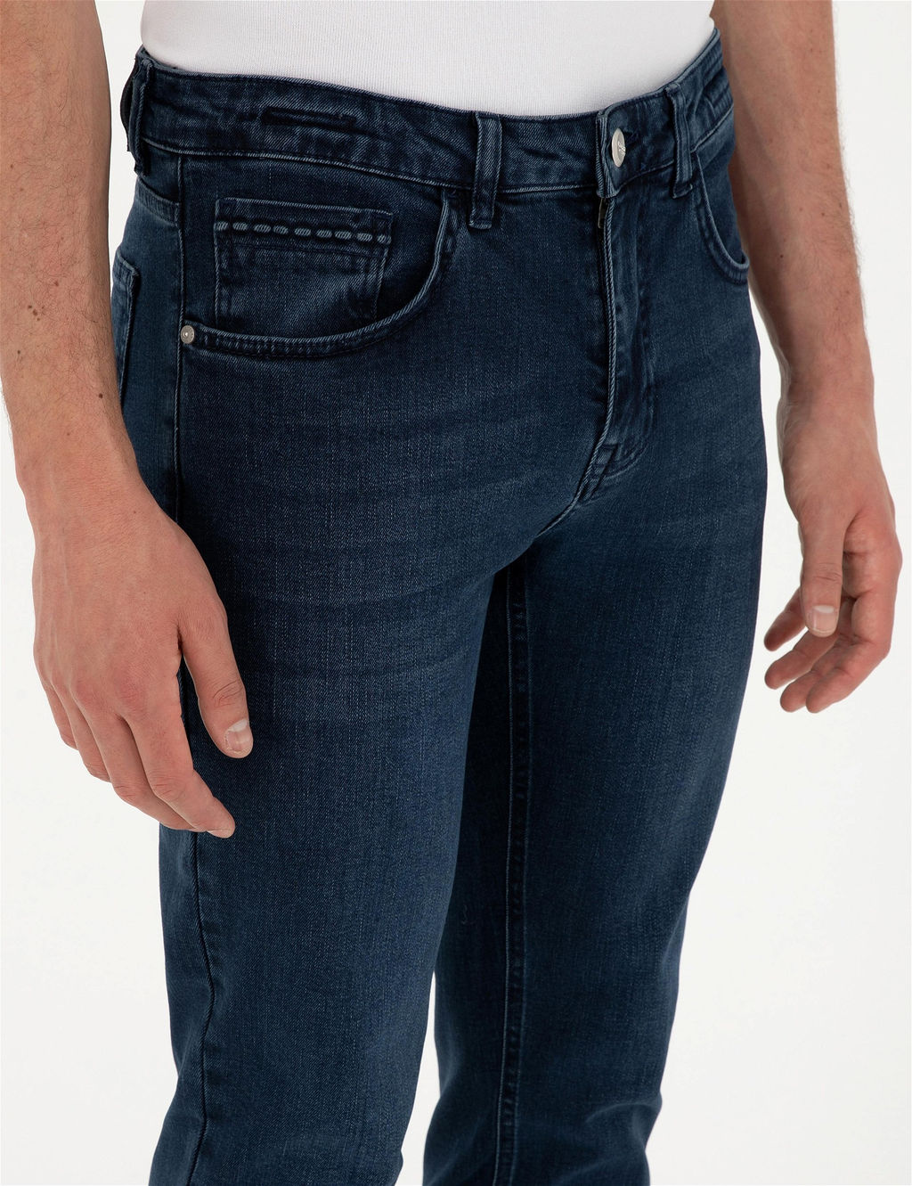 Lacivert Slim Fit Jean Pantolon - Pierre cardin фото 5