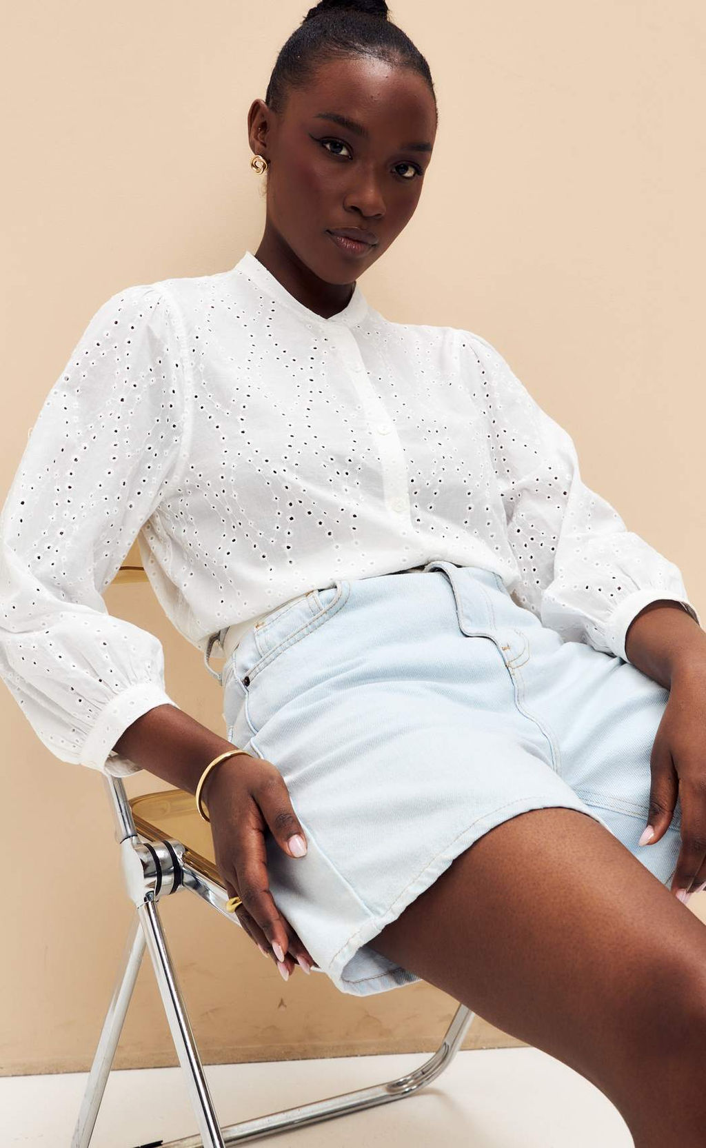 Блузка F512-1102 white - Fine joyce фото 9