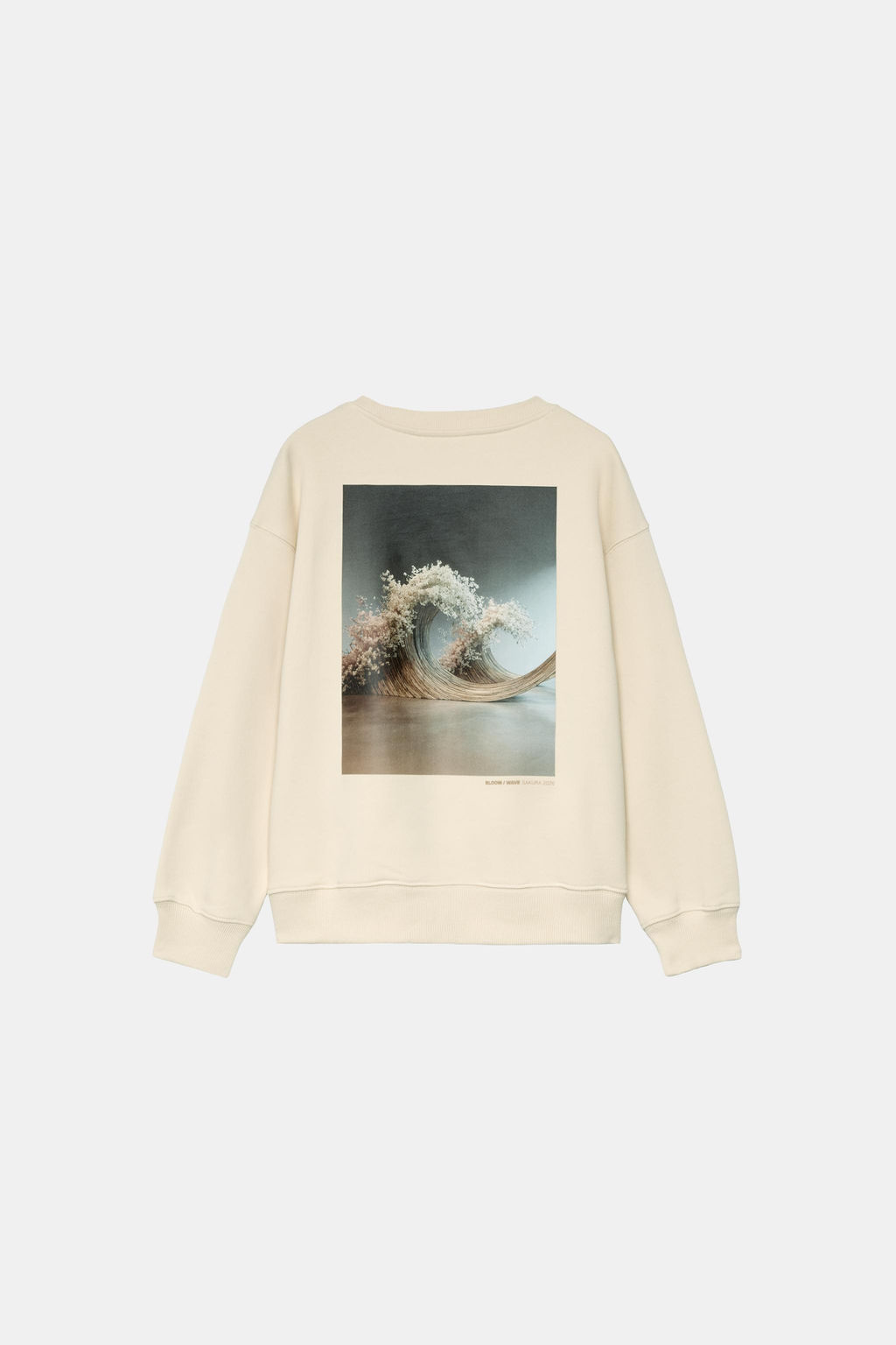 SUDADERA SAKURA TEXTO RELIEVE / Crudo - Zara фото 2