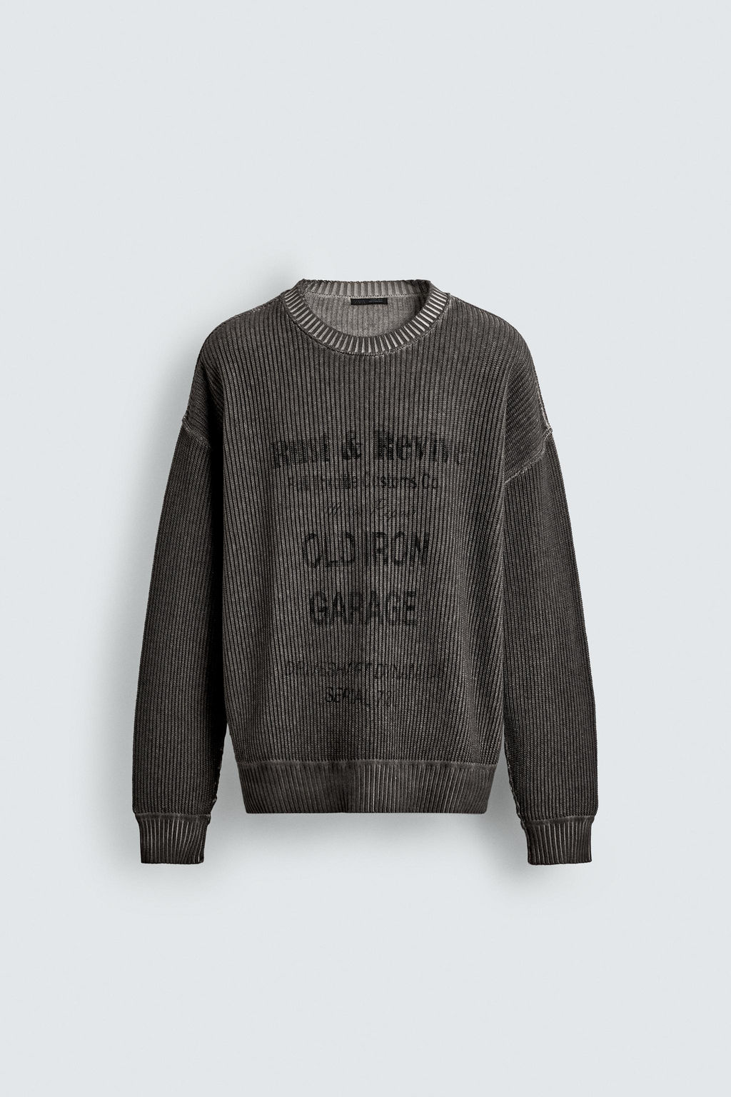 WASHED PRINTED JUMPER - Zara фото 7