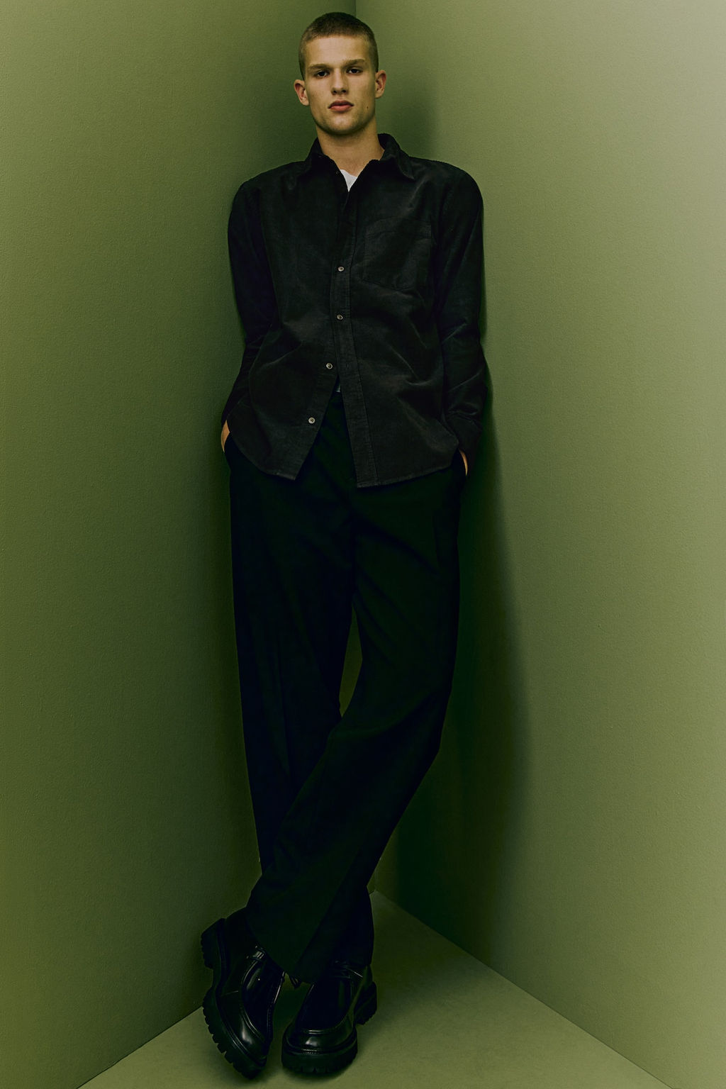 Camisa de pana Regular Fit - H&m фото 4