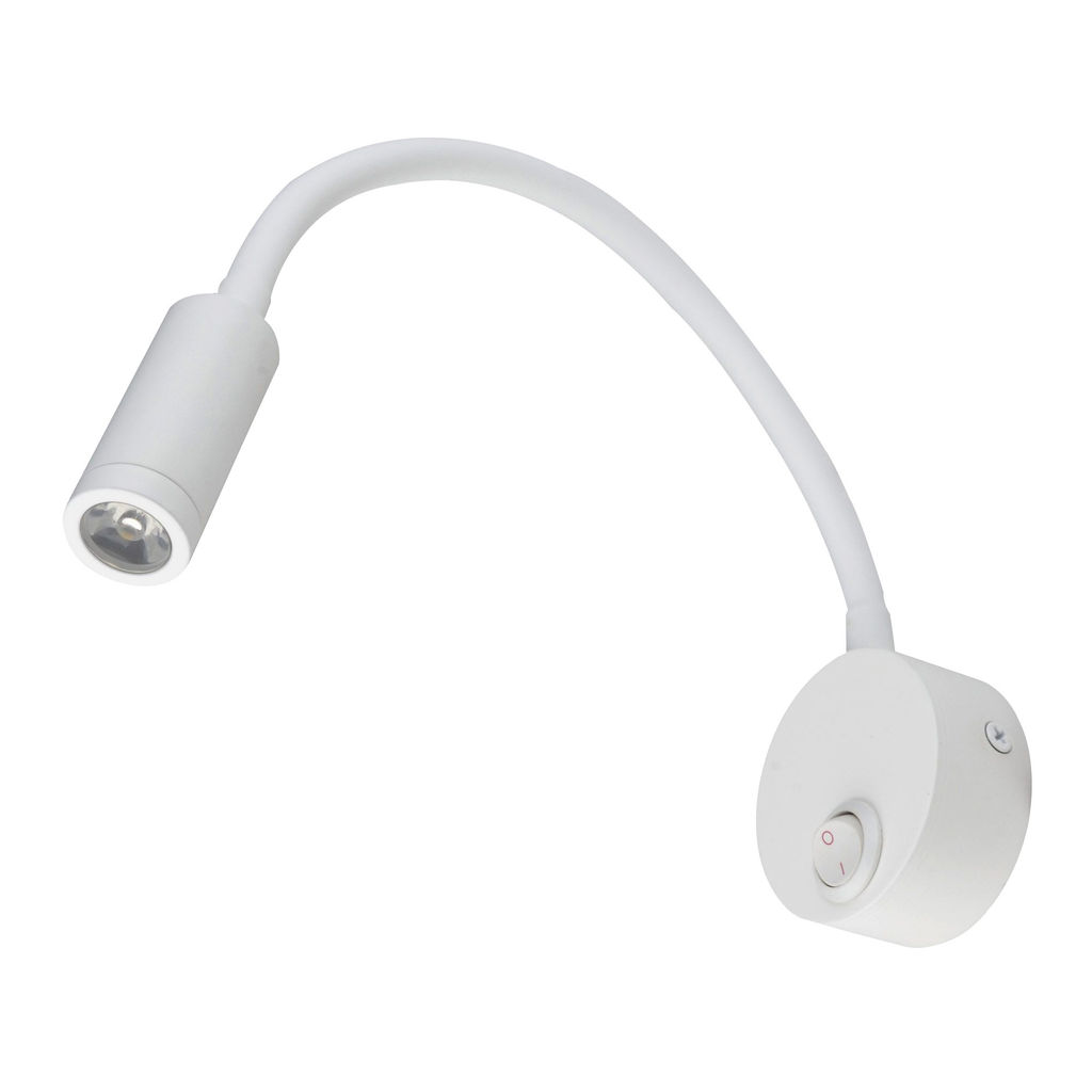 ULT-F21-3W/4000K IP20 WHITE Светильник светодиодный настенный гибкий для интерьерного освещения. 85-265В. Белый свет (4000К). Белый. TM Uniel