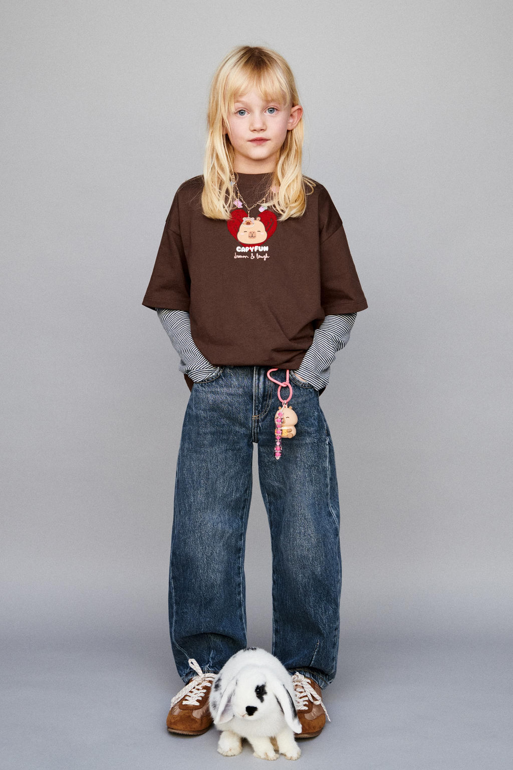 CAPYBARA CAPYFUN  T-SHIRT WITH FLOCKING - Zara фото 5