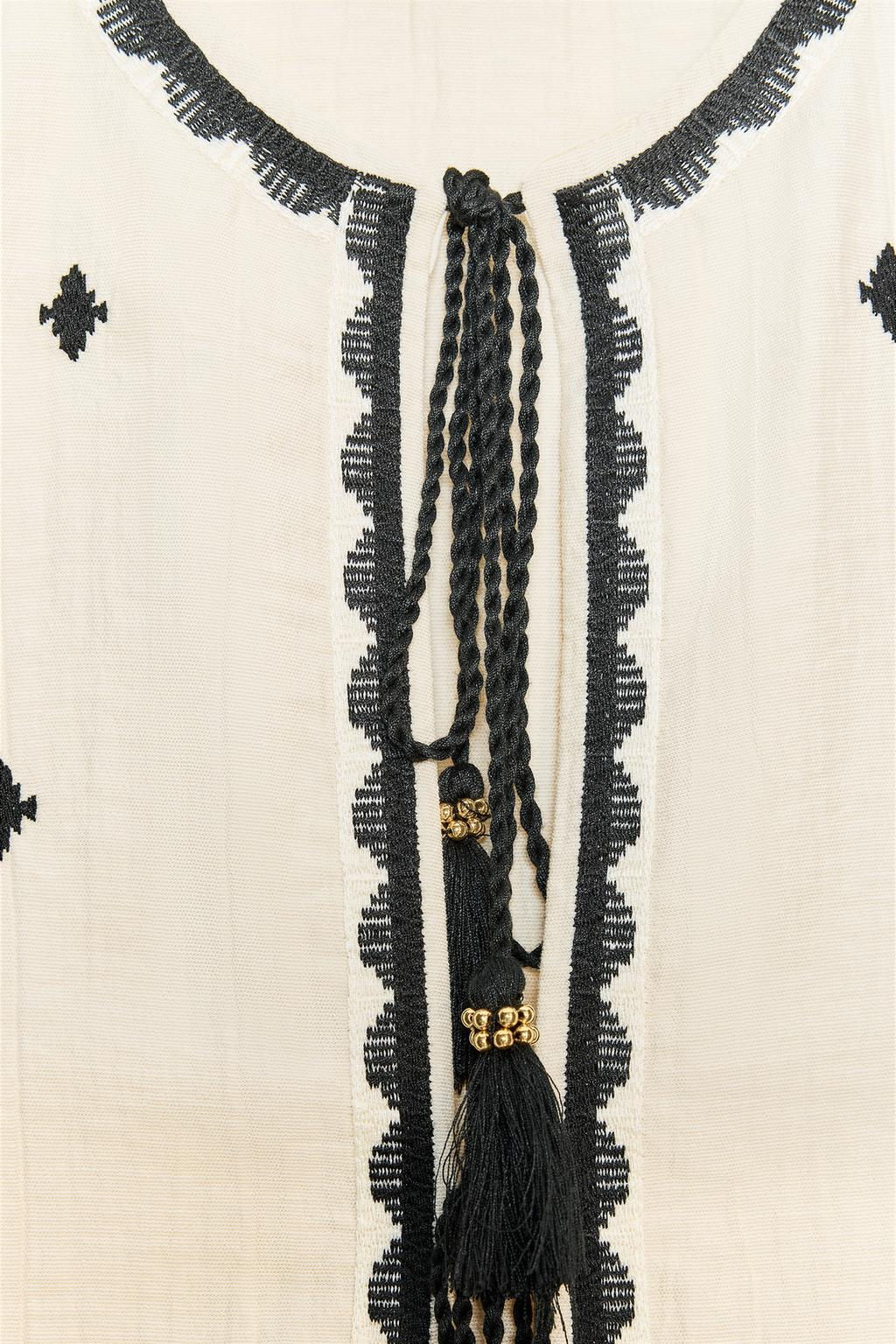 TASSEL EMBROIDERED GILET - Zara фото 8