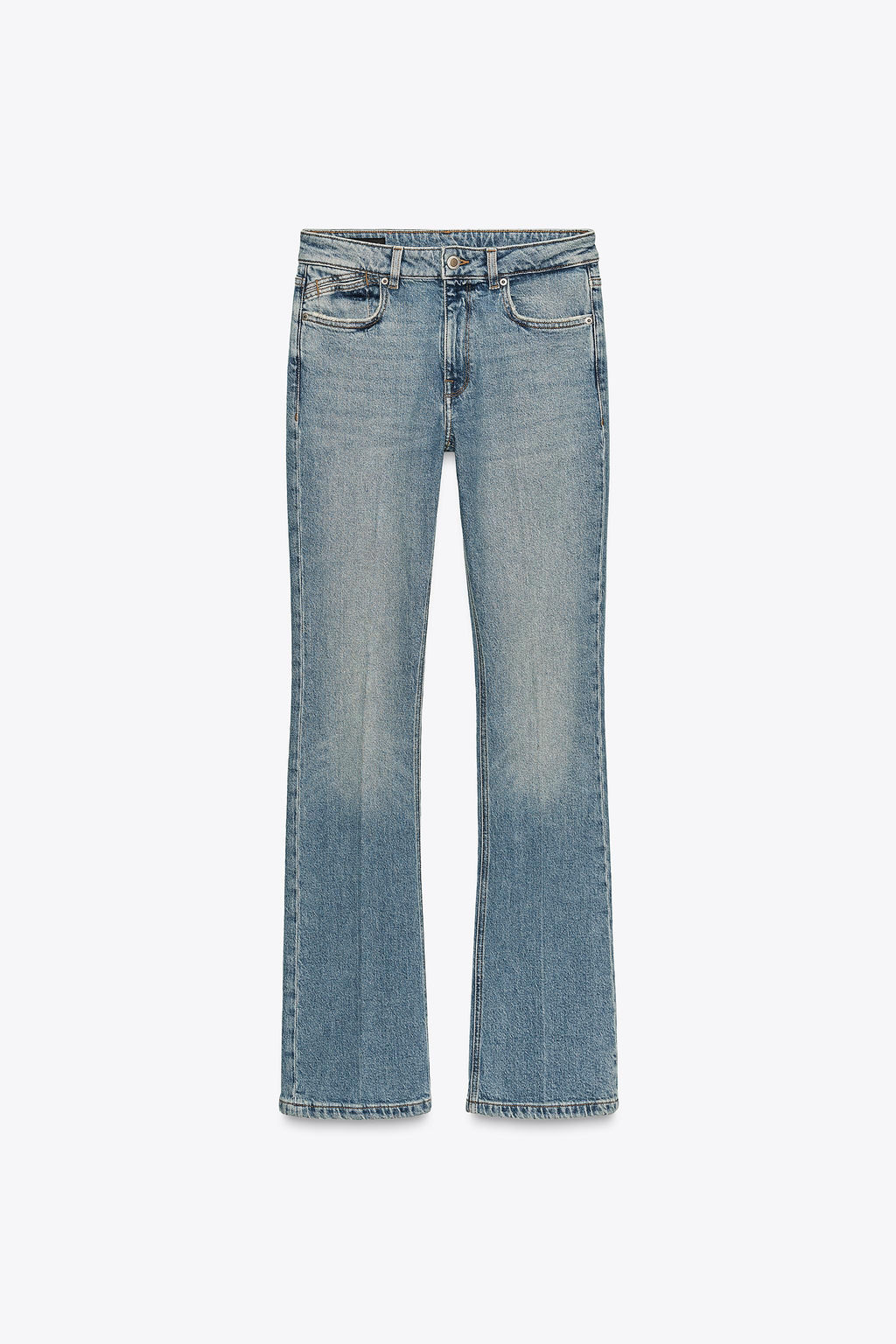 ZW COLLECTION BOOTCUT HIGH-WAIST JEANS - Zara фото 6