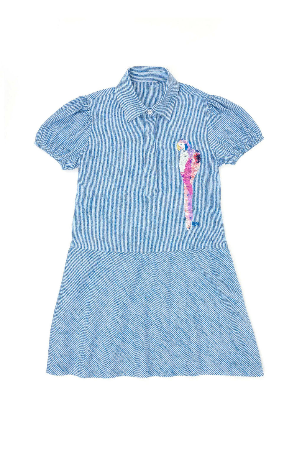 U. S. Polo Assn Тканое платье Saks с короткими рукавами для девочек - U.s. polo assn фото 4