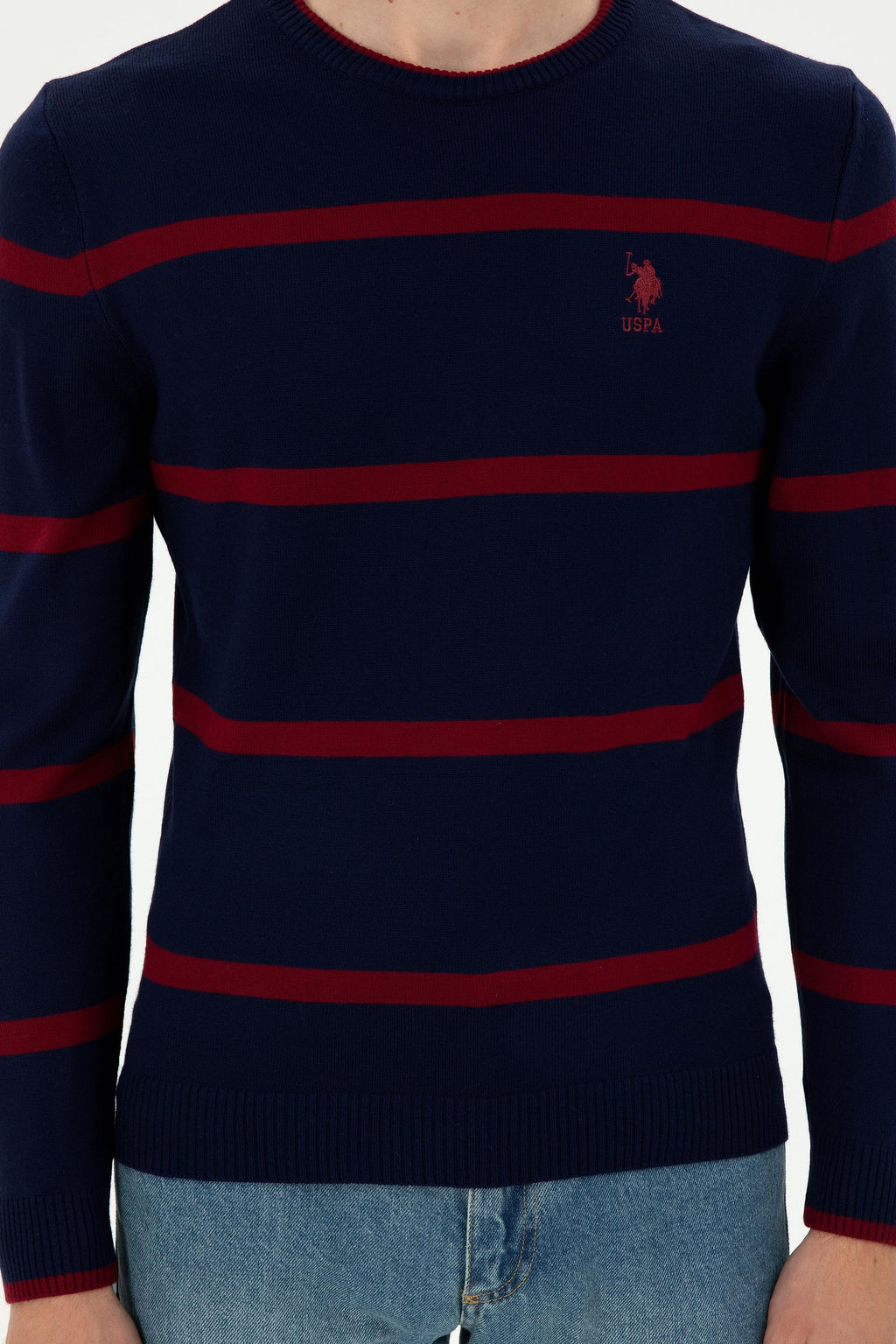 Мужской темно-синий свитер Неожиданная скидка в корзине - U.s. polo assn фото 6