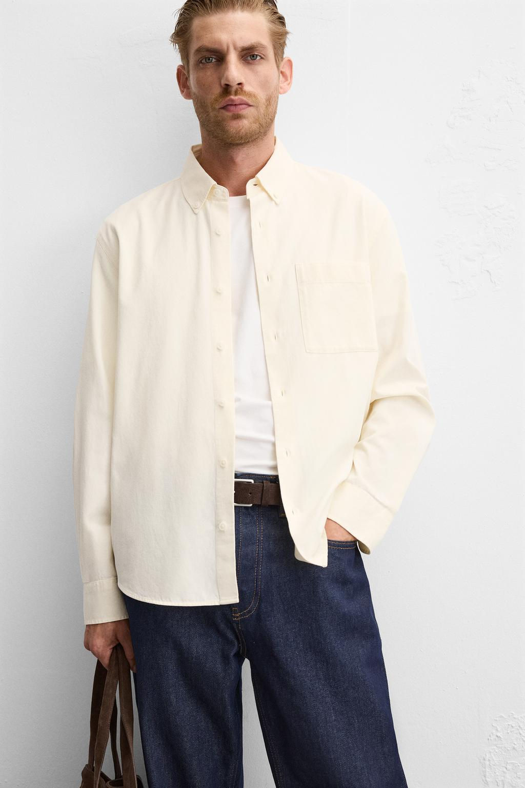 LYOCELL - COTTON SHIRT - Zara фото 13