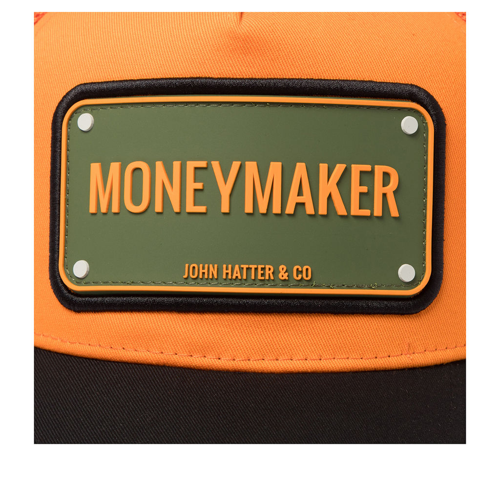 Бейсболка JOHN HATTER арт. R-1122-U00 Money Maker (оранжевый / черный)  фото 4