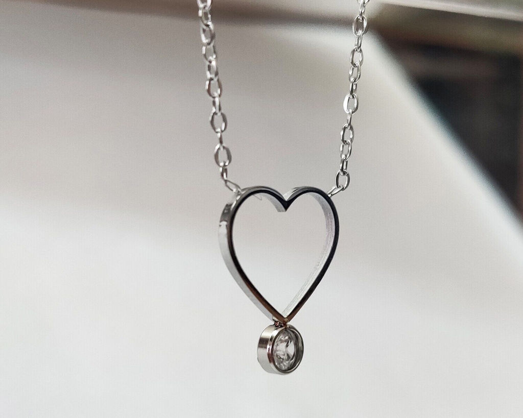 Кулон из стали "Сердце" на цепочке