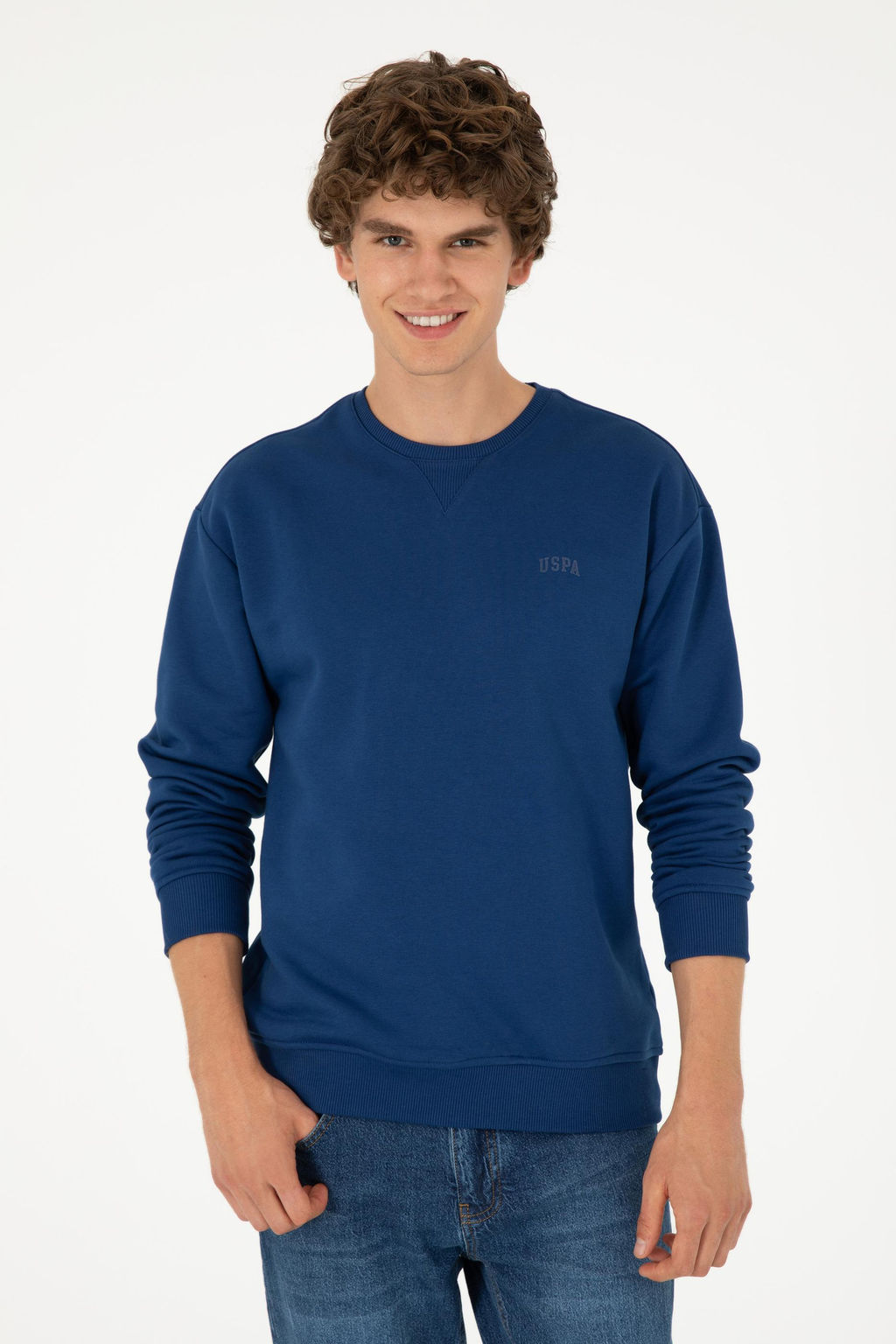 Мужской базовый свитшот цвета индиго Неожиданная скидка в корзине - U.s. polo assn фото 3