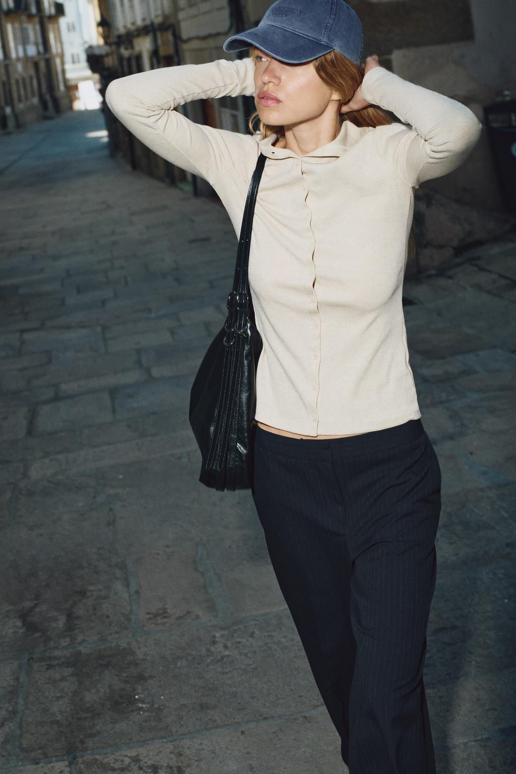 RIBBED BUTTON JACKET - Zara фото 2