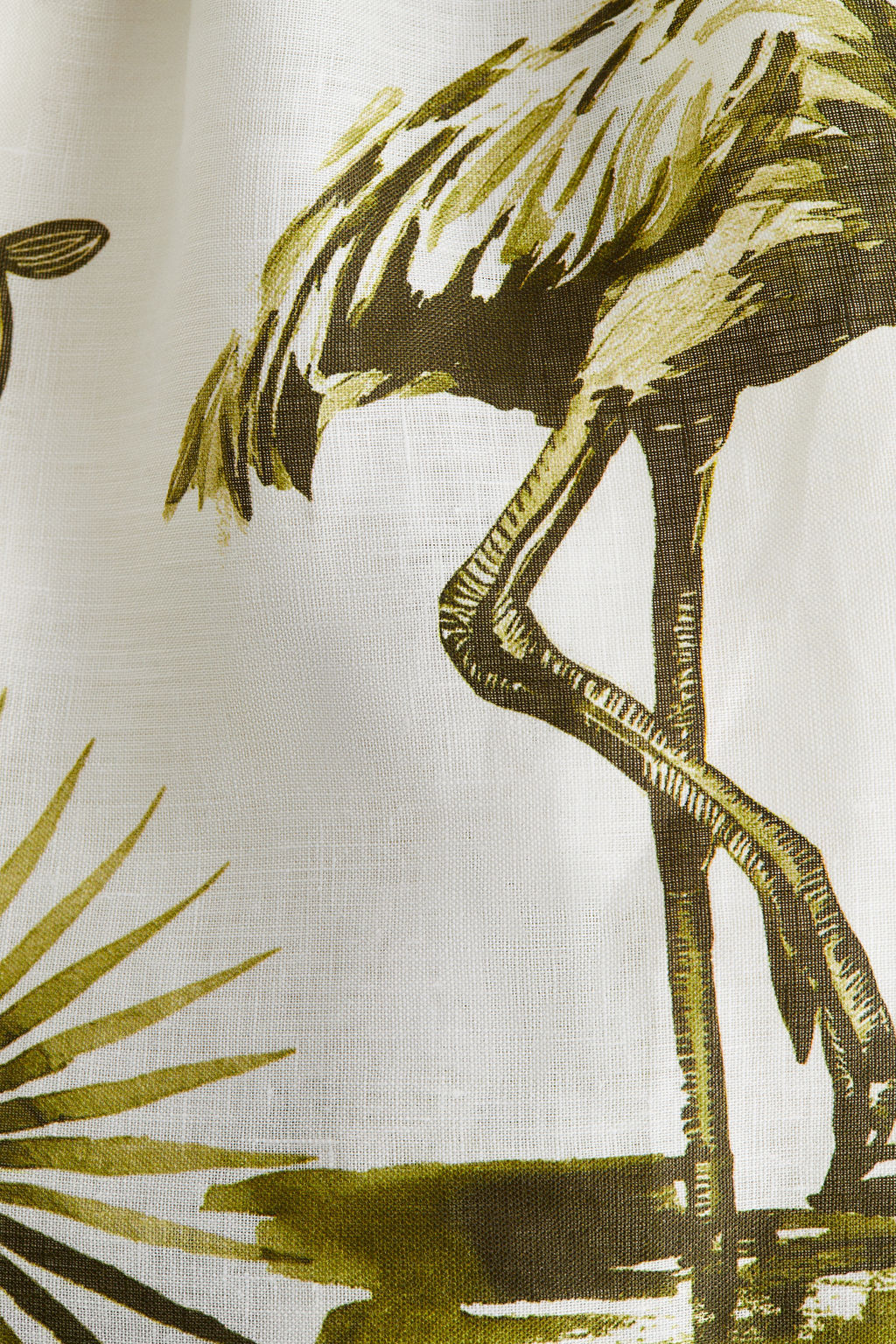 Pantal?n corto de lino con cintura paper bag - H&m фото 2