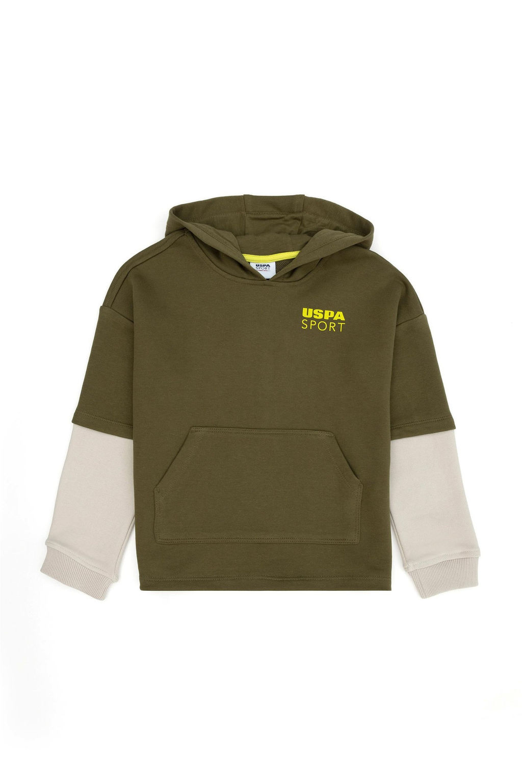 Толстовка цвета хаки для мальчика - U.s. polo assn фото 4