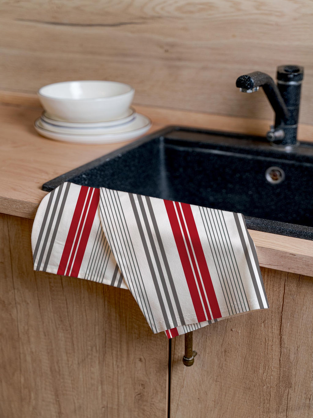 Набор полотенец 70х40 2шт ДОМОСФЕРА Рогожка 9725-2/70х40 - Шуйские ситцы фото 4