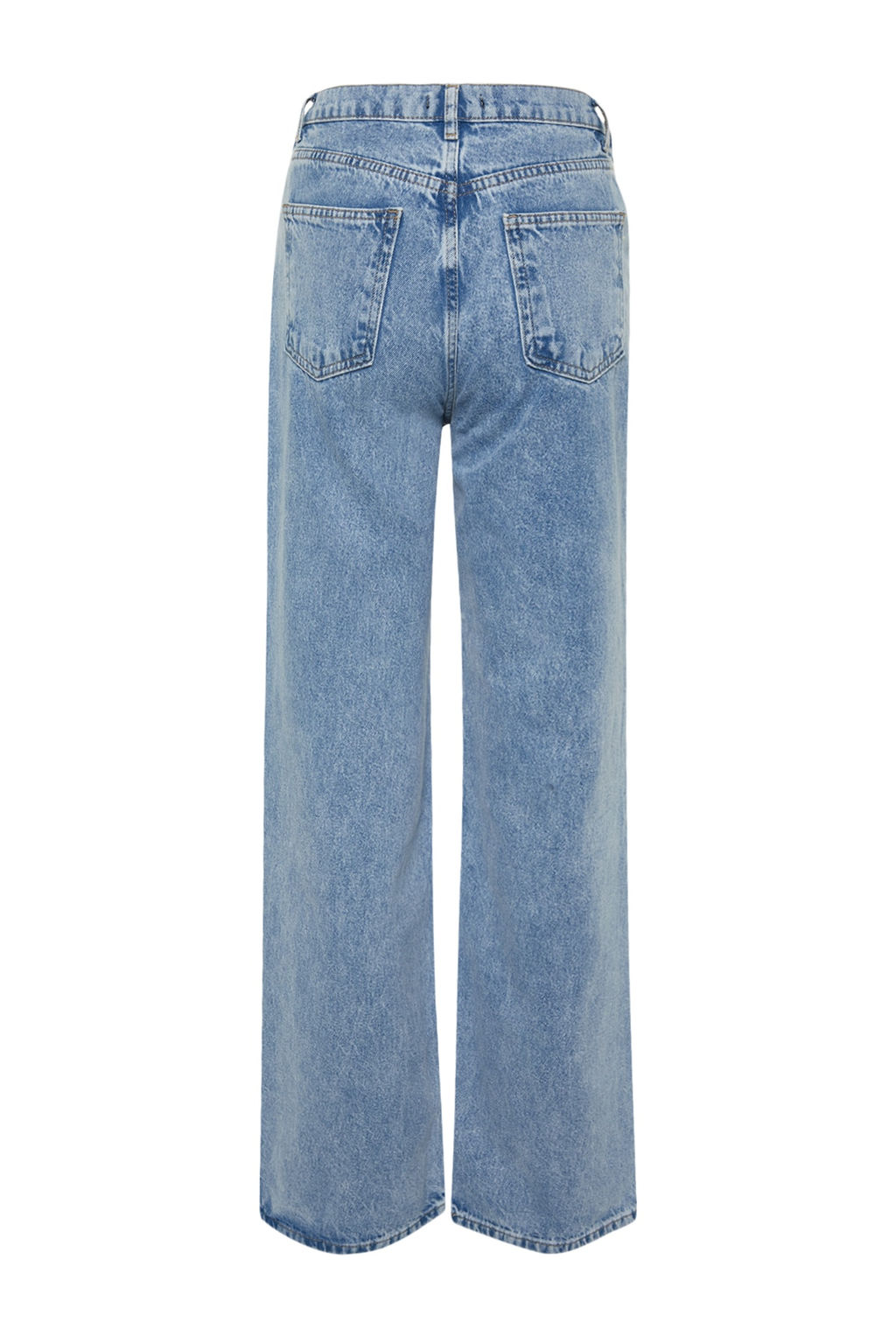 Siyah Yuksek Bel Wide Leg Jeans TWOSS21JE0385 - Trendyolmilla фото 25