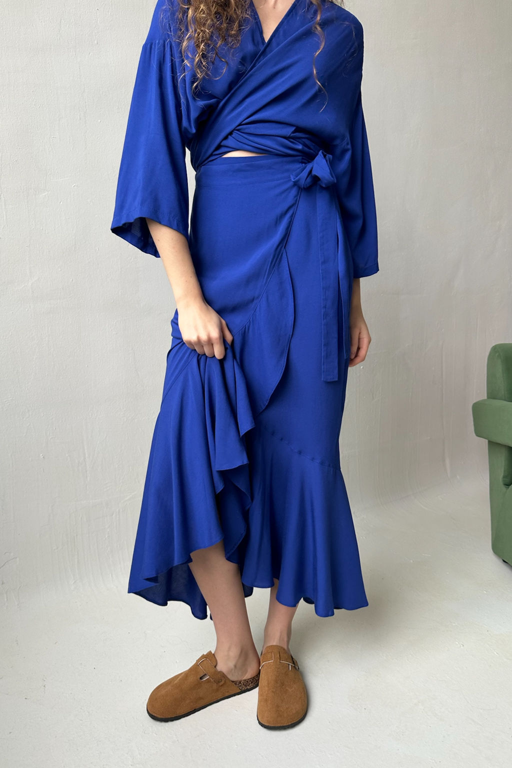 Юбка женская EASY035/01/Васильковый