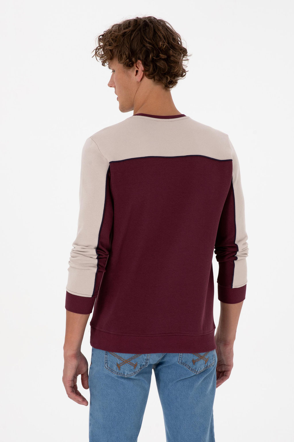 Erkek Bordo Sweatshirt Sepette S_rpriz _ndirim - U.s. polo assn фото 5
