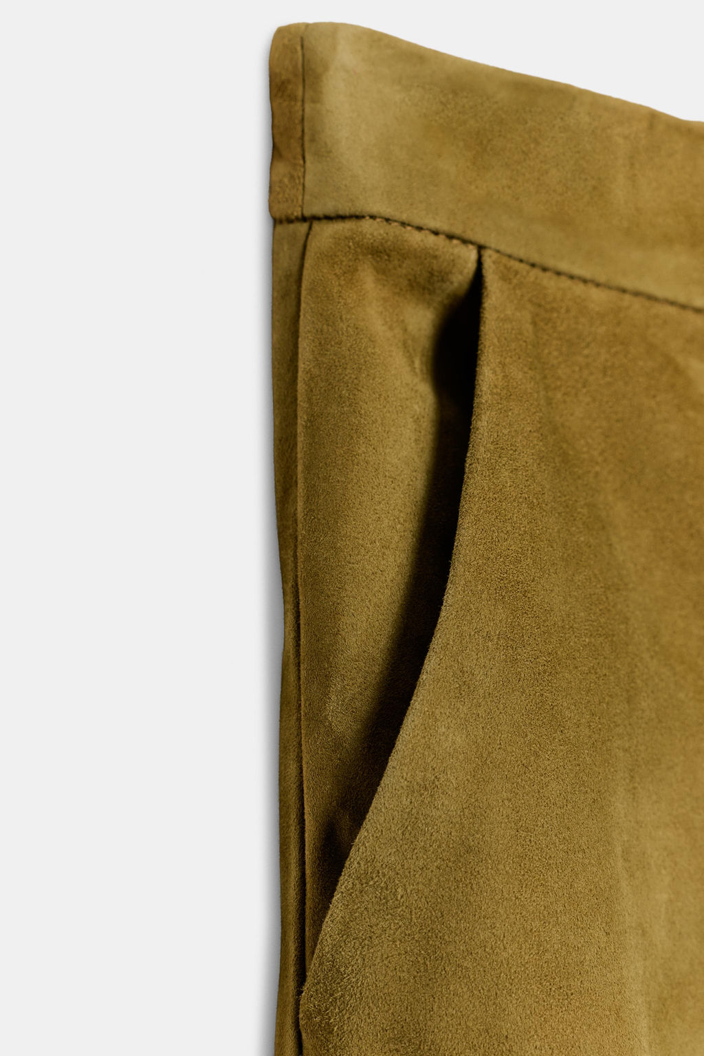 100% SUEDE LEATHER TROUSERS LIMITED EDITION - Zara фото 9