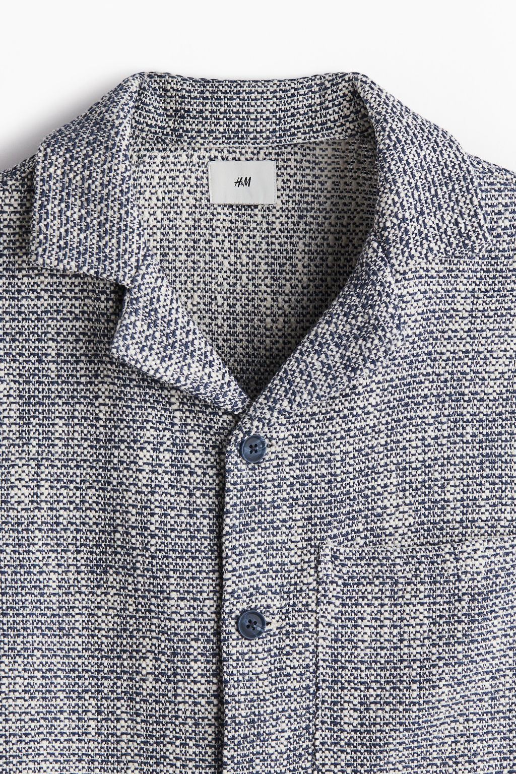 Camisa resort en tejido texturizado Regular Fit - H&m фото 8