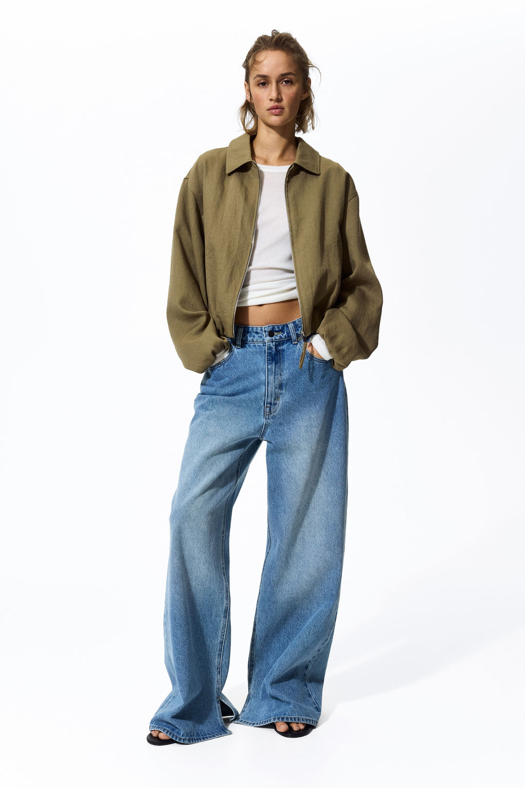 Cazadora oversize con bajo globo - H&m фото 9
