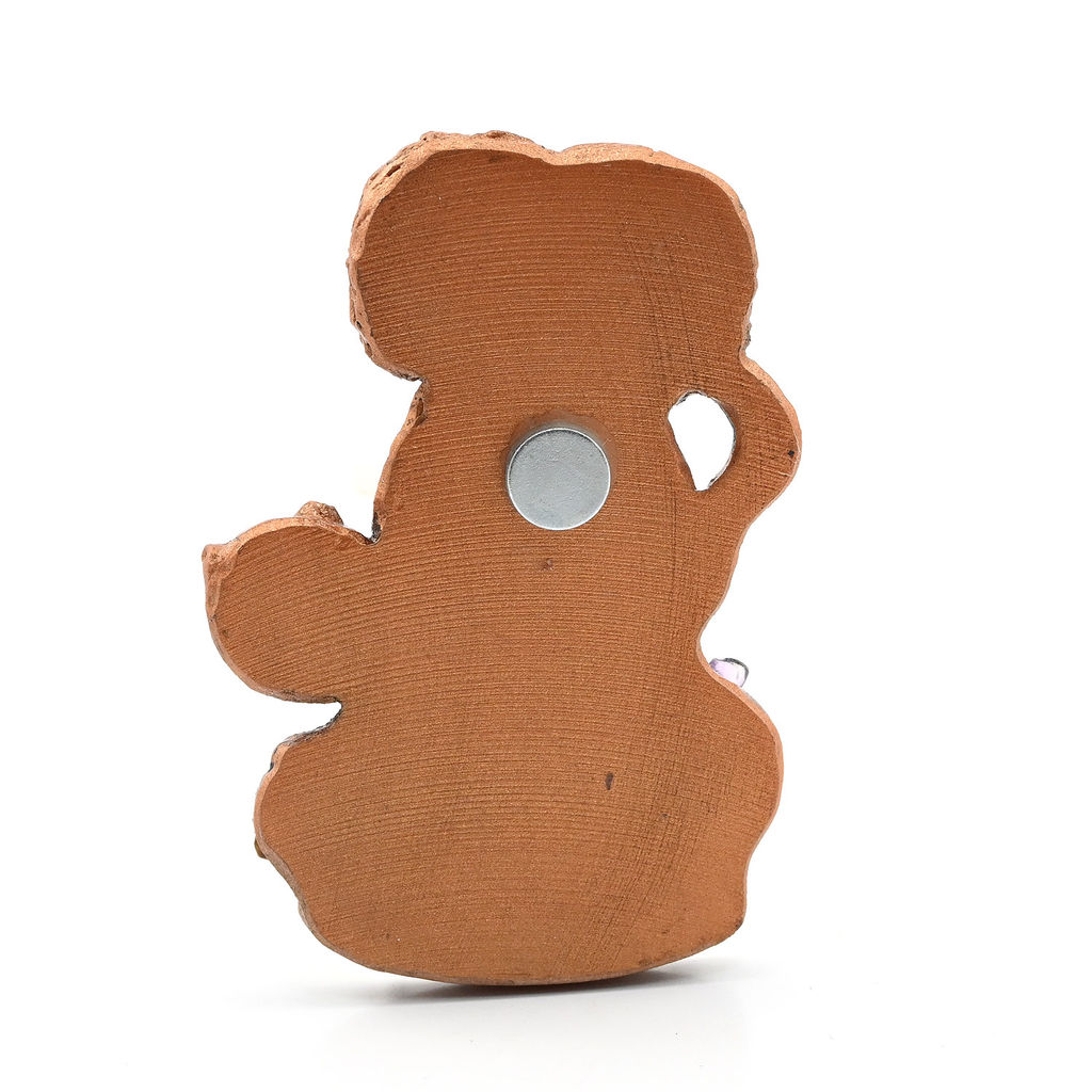 Магнит с самоцветами "Кузя с котом малый" 45*65мм Радуга камня