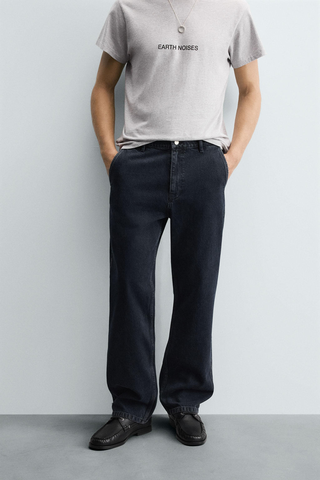 DENIM CHINO TROUSERS - Zara фото 2