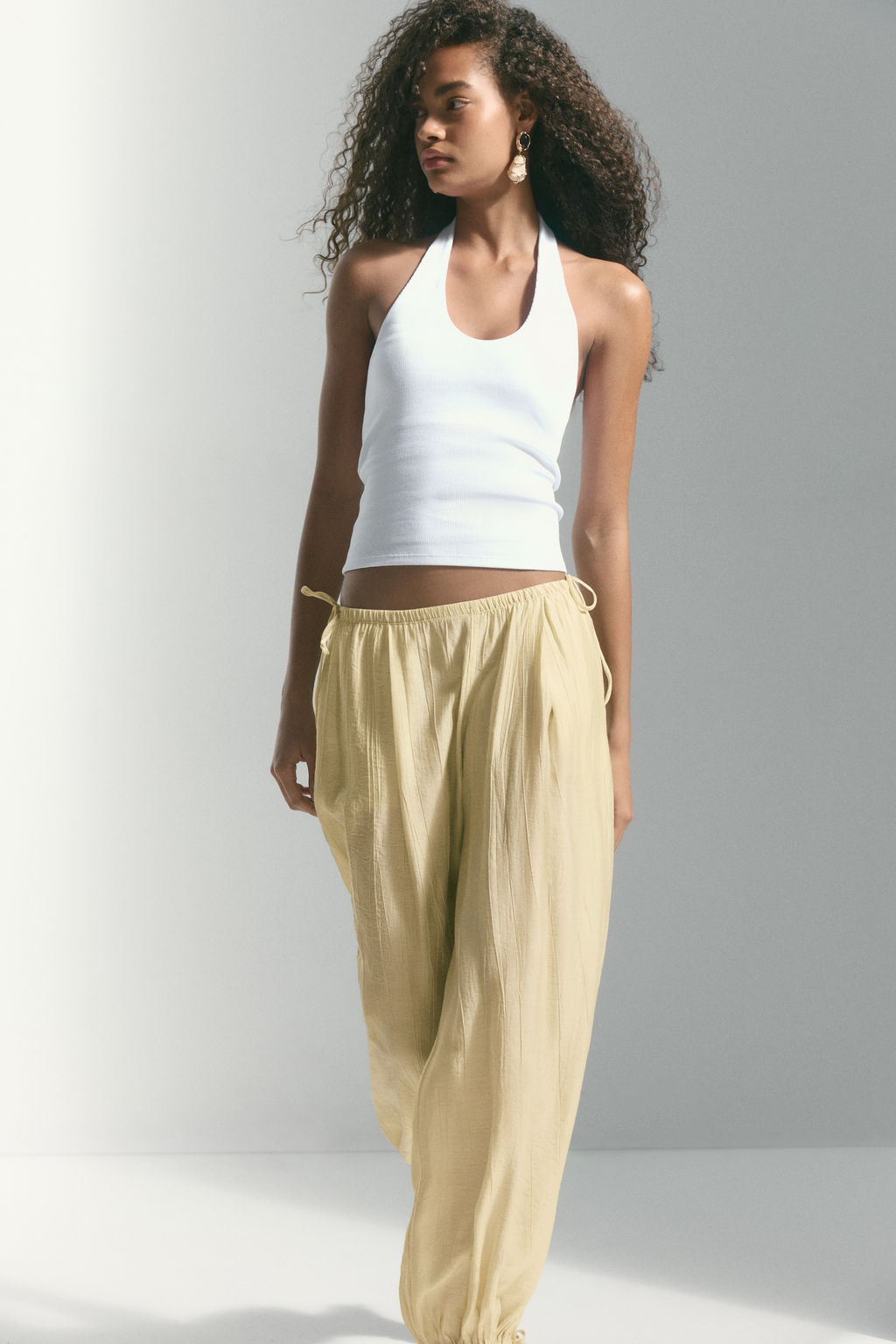 Pantal?n globo con cord?n de ajuste - H&m фото 6