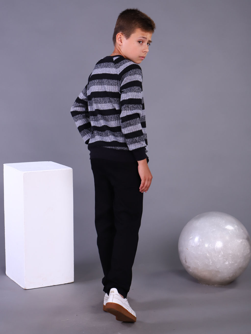 Джемпер Параллель черный - Ладошки фото 2