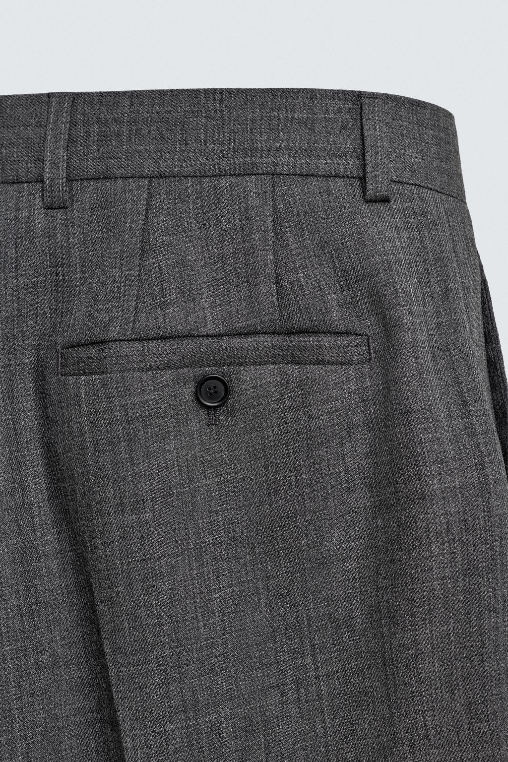 PANTAL?N REGULAR FIT 100% LANA / Gris - Zara фото 10