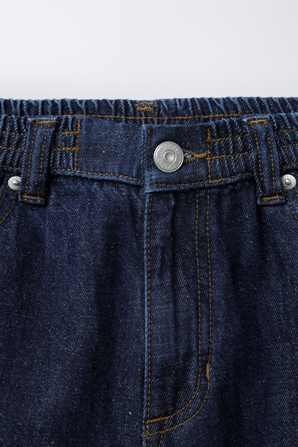 CONTRAST RELAXED BAGGY JEANS - Zara фото 3