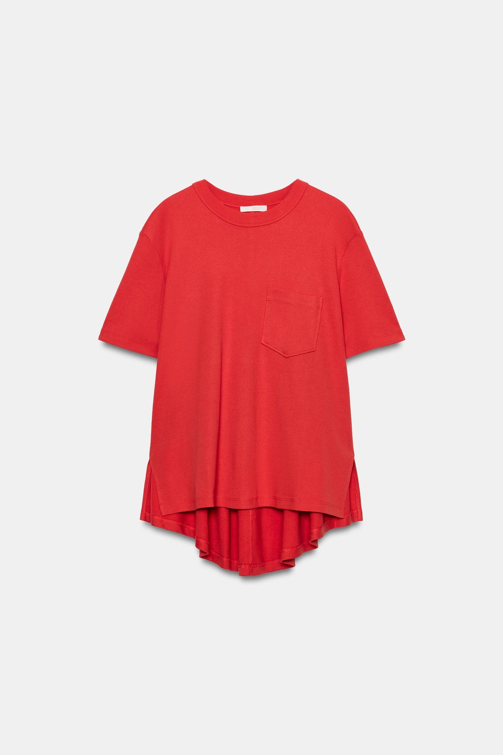 CAMISETA INTERLOCK BOLSILLO / Coral - Zara фото 5