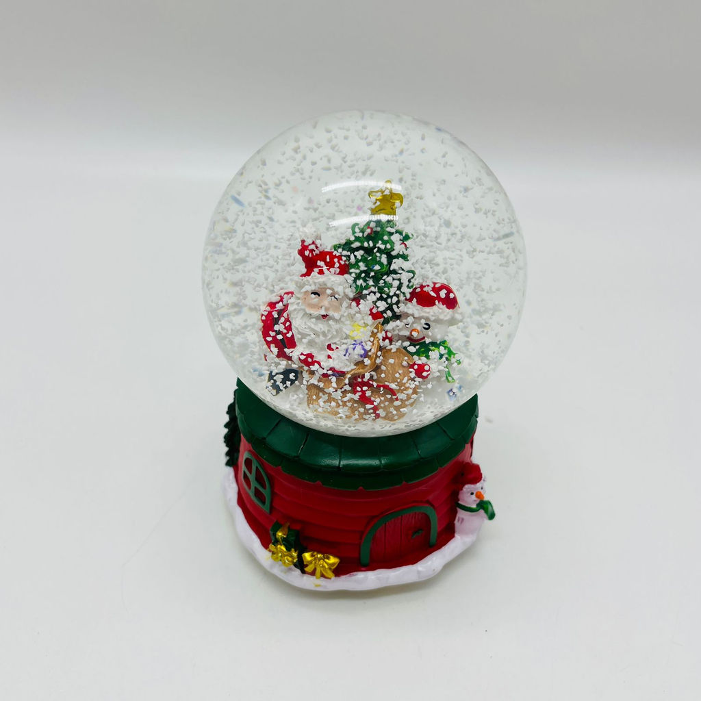 Новогодний декор - Снежный шар 13 см (стекло, свет, музыка) в ассортименте - Ип лебедев о.ю фото 5