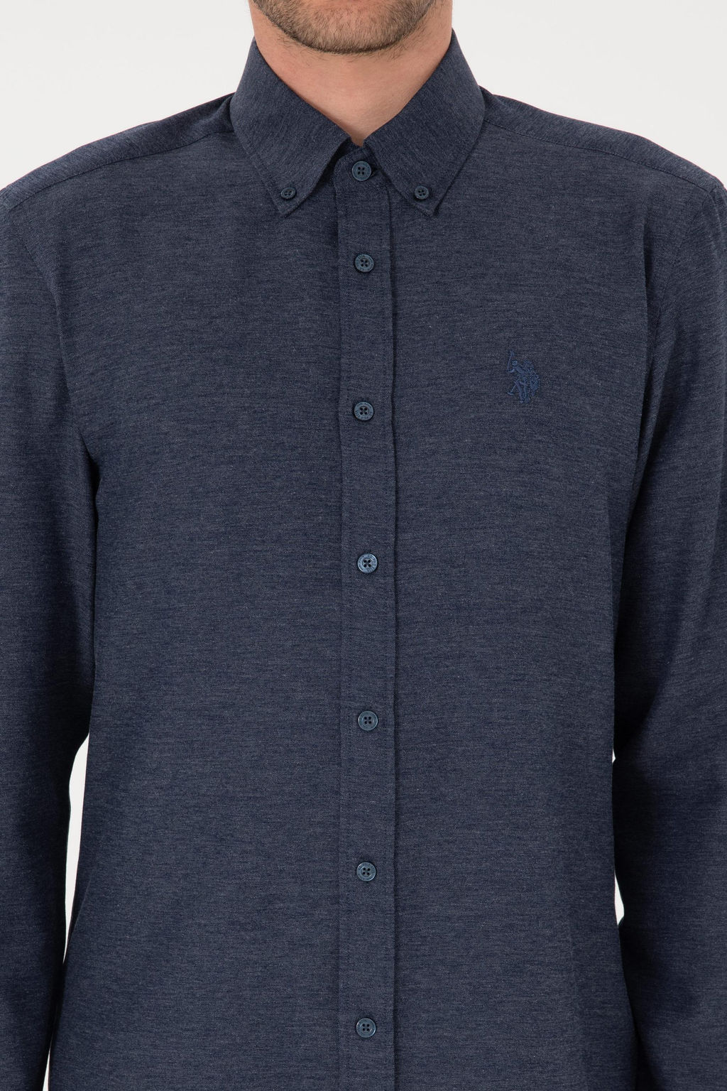 Erkek _ndigo Uzun Kollu Basic G_mlek Sepette S_rpriz _ndirim - U.s. polo assn фото 6