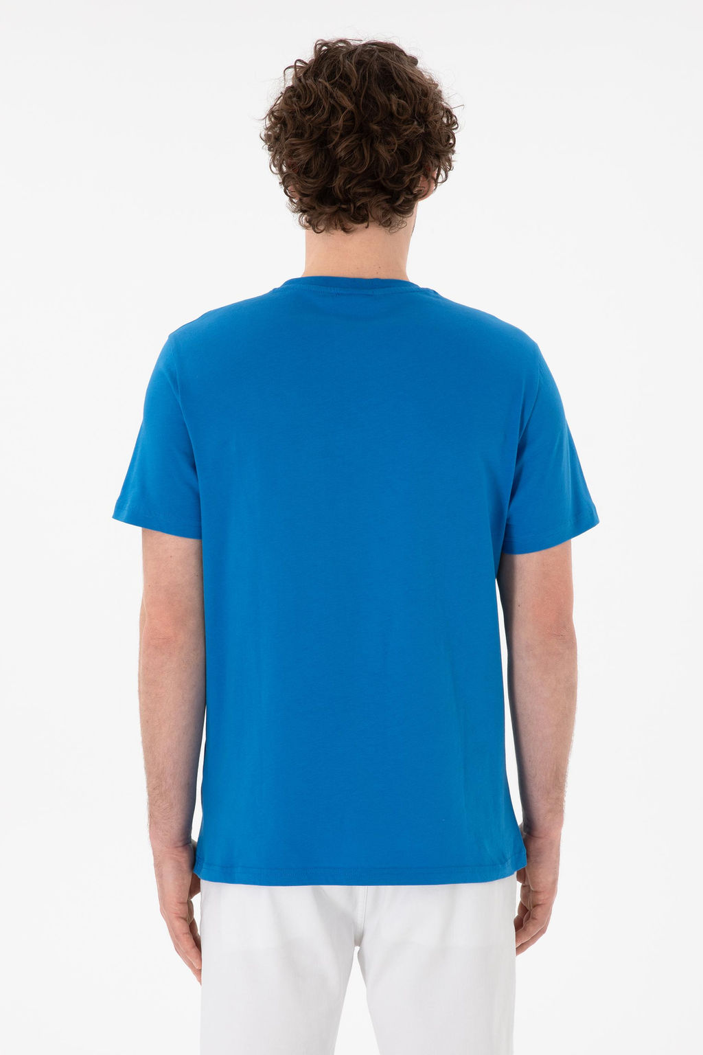 Erkek Regular Fit Bisiklet Yaka Kobalt Mavi Basic Ti__rt Sepette S_rpriz _ndirim - U.s. polo assn фото 6