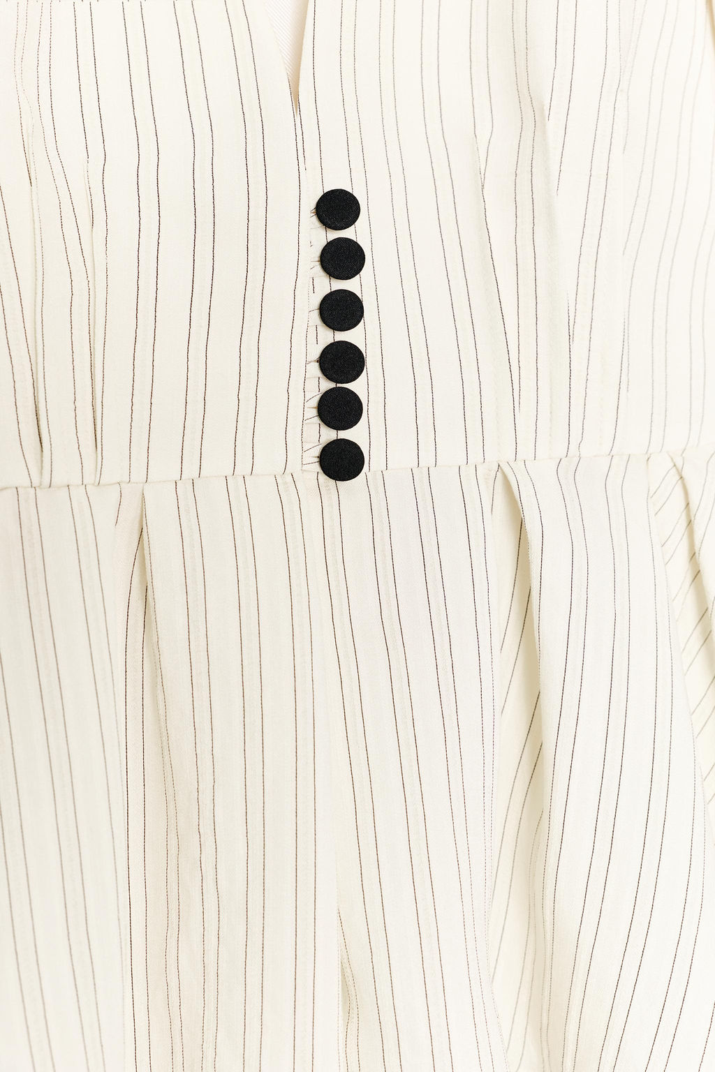 BLAZER RAYAS PEPLUM / Crudo / Marr?n - Zara фото 11
