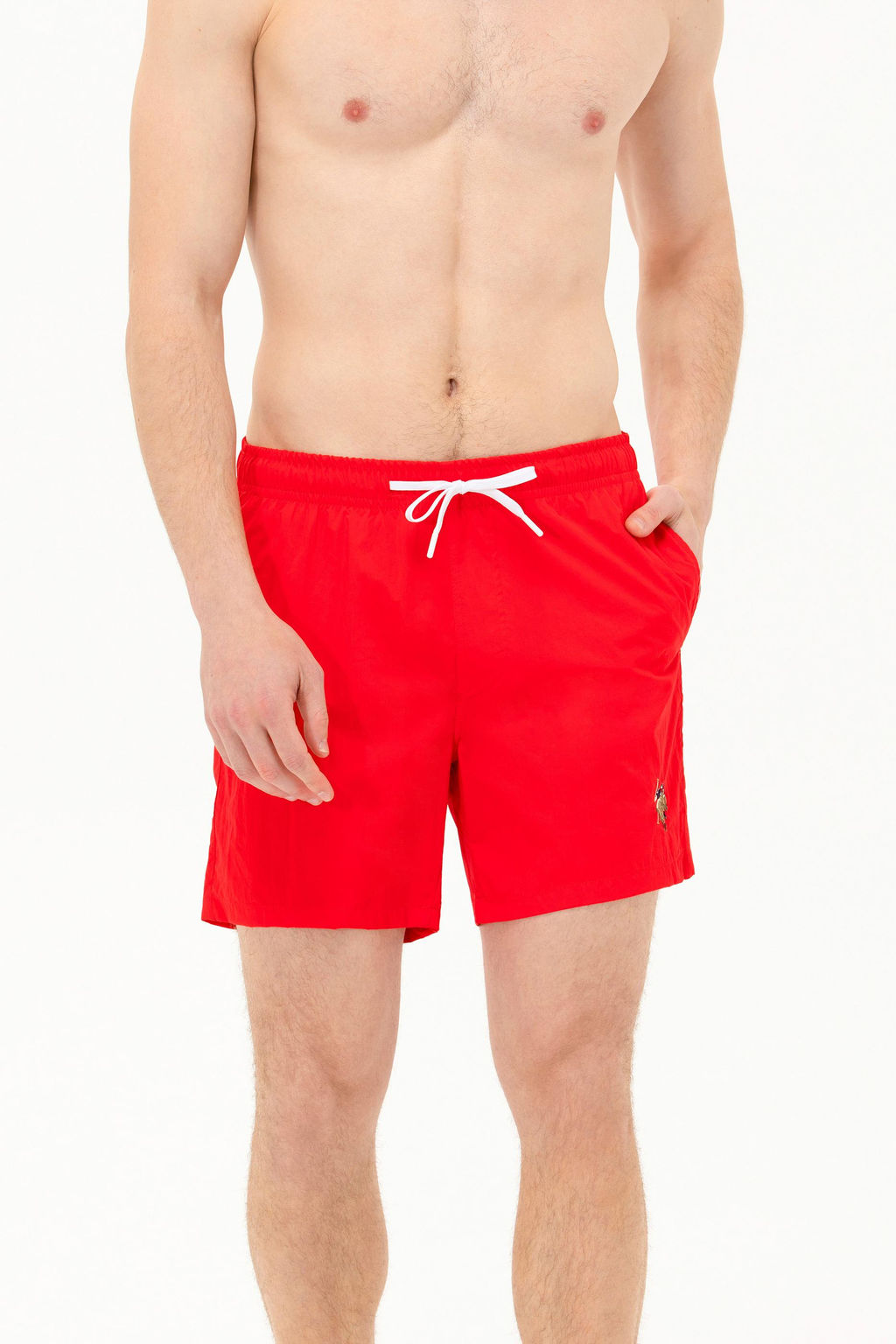 Мужские красные морские шорты - U.s. polo assn фото 15
