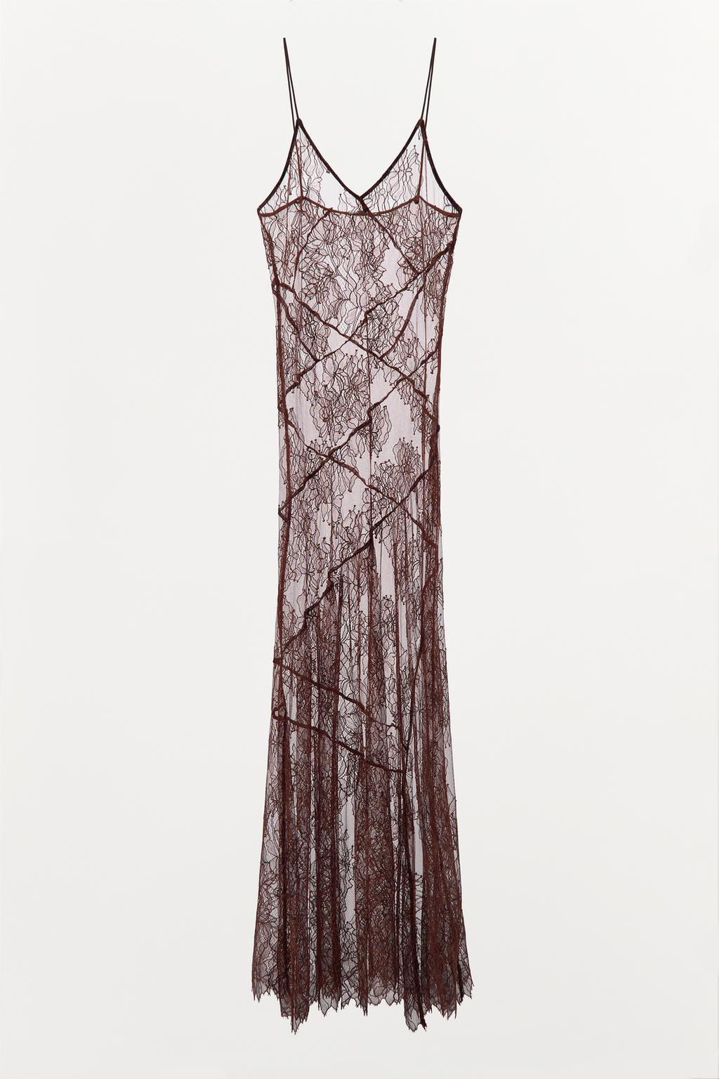 ASYMMETRIC LACE DRESS - Zara фото 2