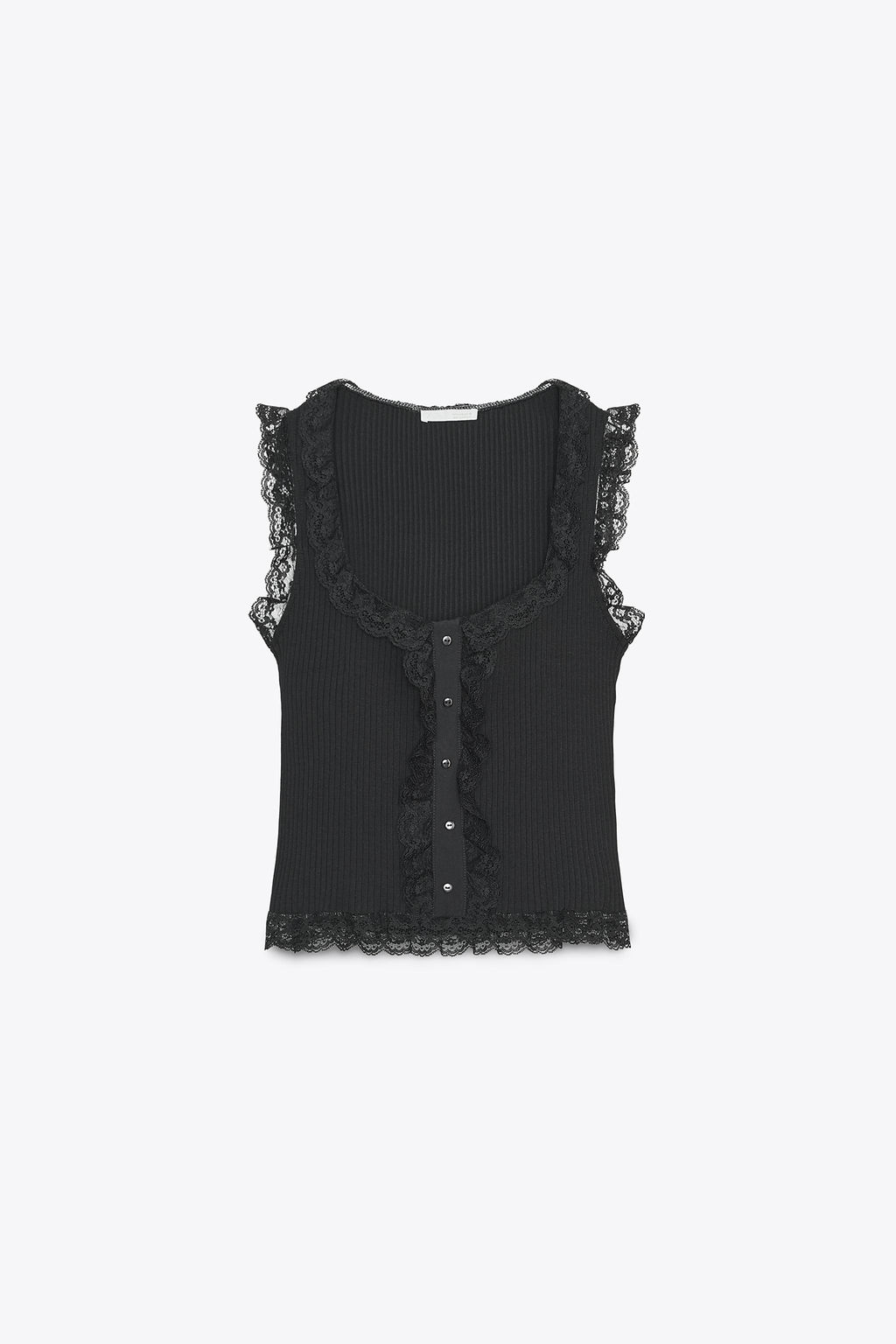 LACE BUTTON TOP