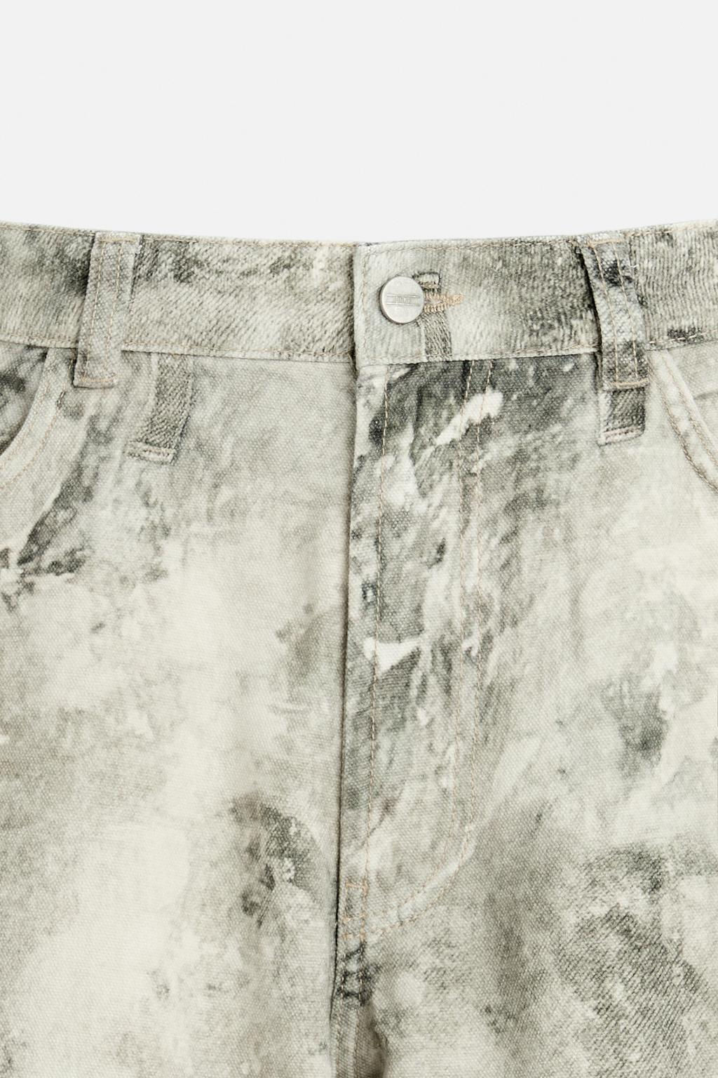 ABSTRACT PRINT RELAXED FIT TROUSERS - Zara фото 8