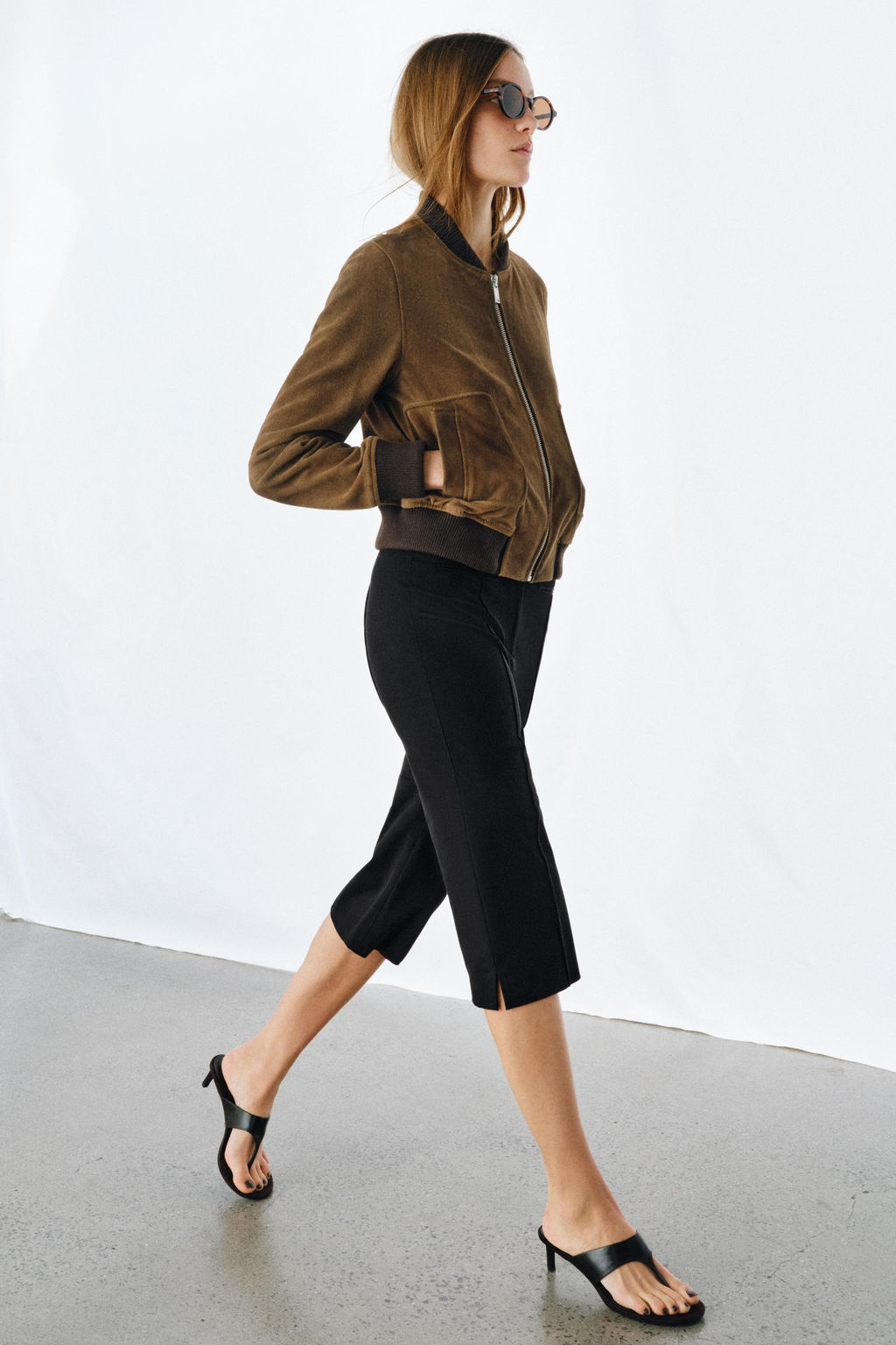 100% SUEDE LEATHER BOMBER JACKET ZW COLLECTION LIMITED EDITION