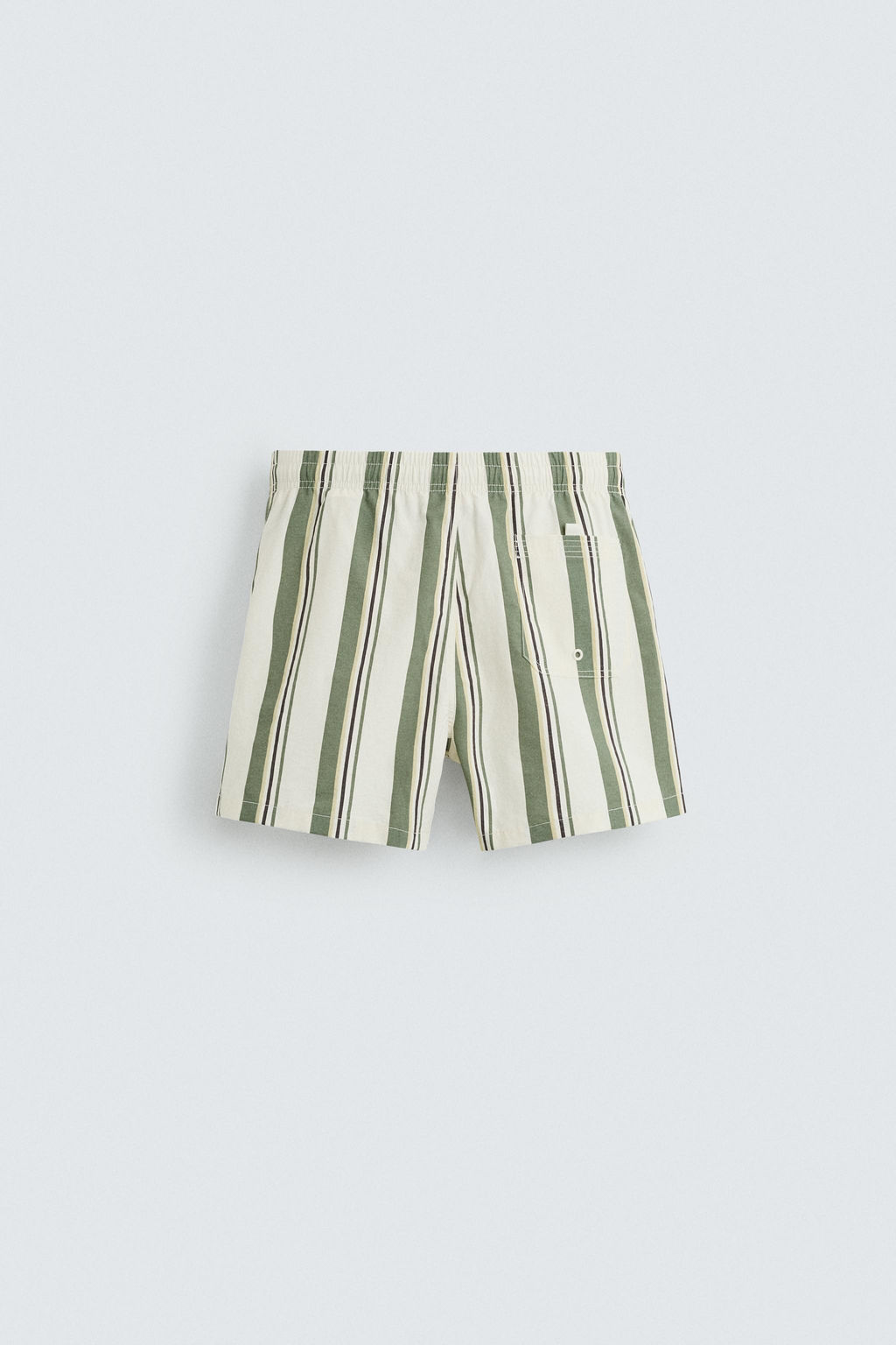 STRIPED MID-LENGTH SWIMMING TRUNKS - Zara фото 7
